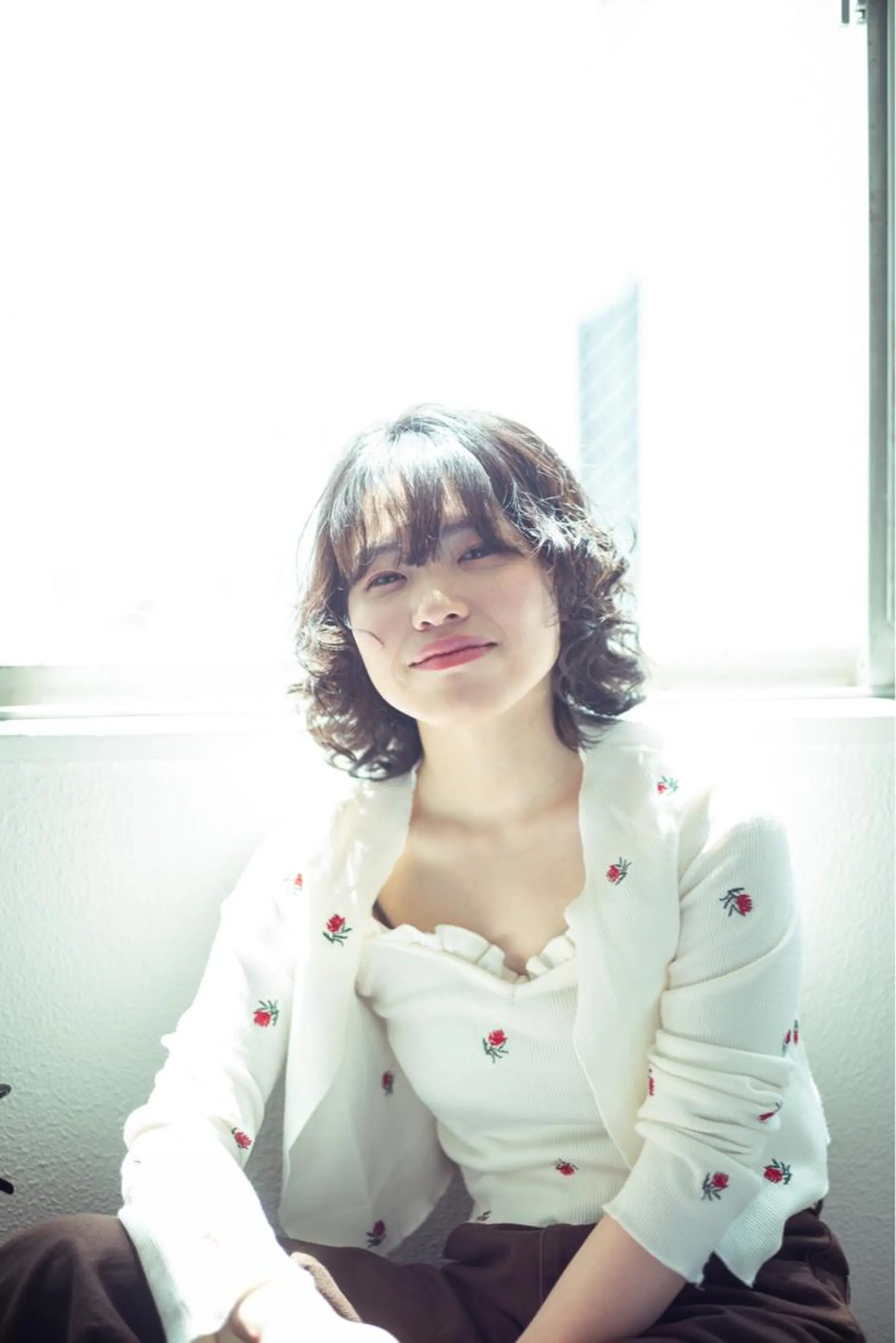 ミディアム パーマ stylist田口 祐歩のヘアスタイル