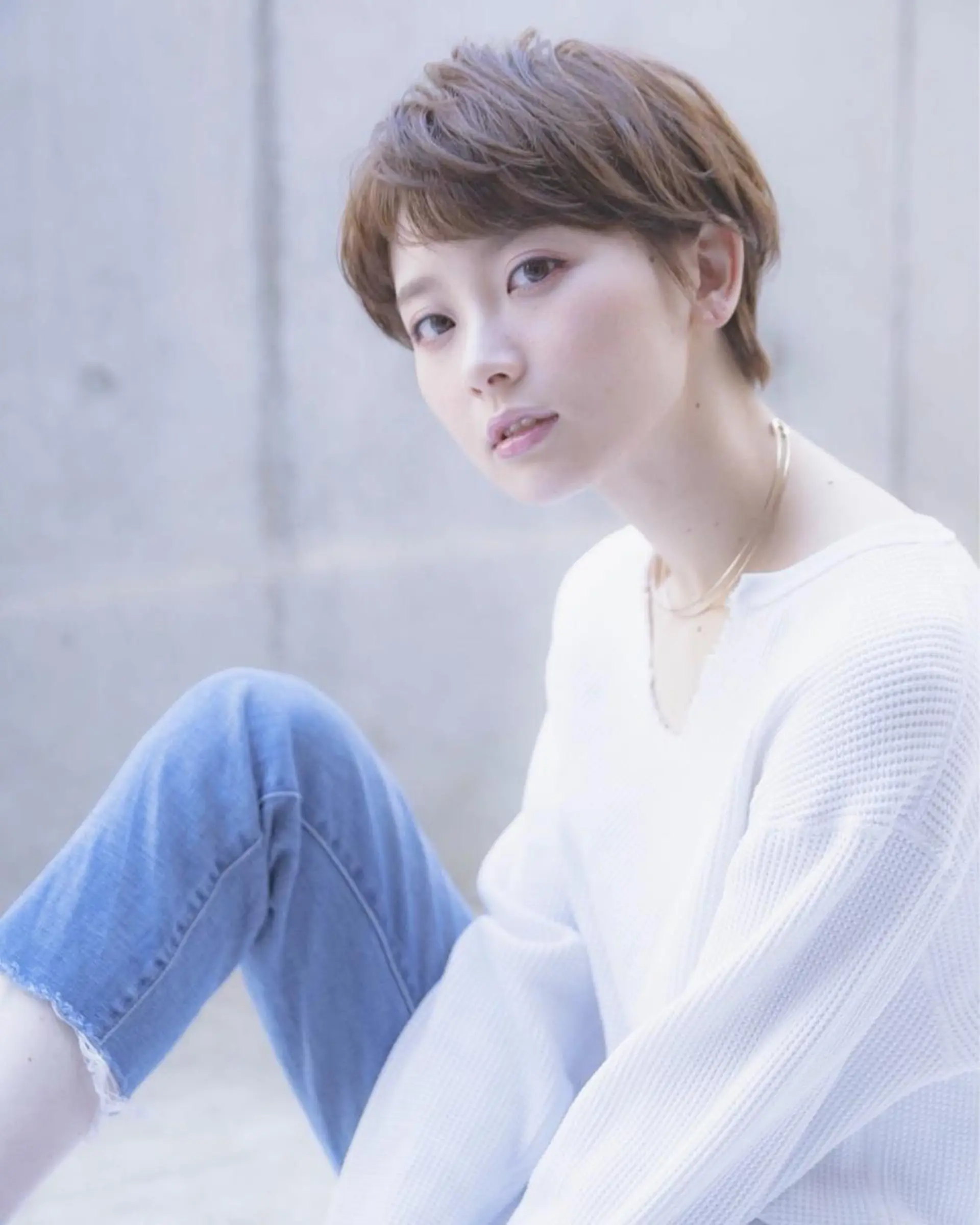 ショート カラー ヘアアレンジ ミニボブ/ブリーチ 🌈MISATOのヘアスタイル