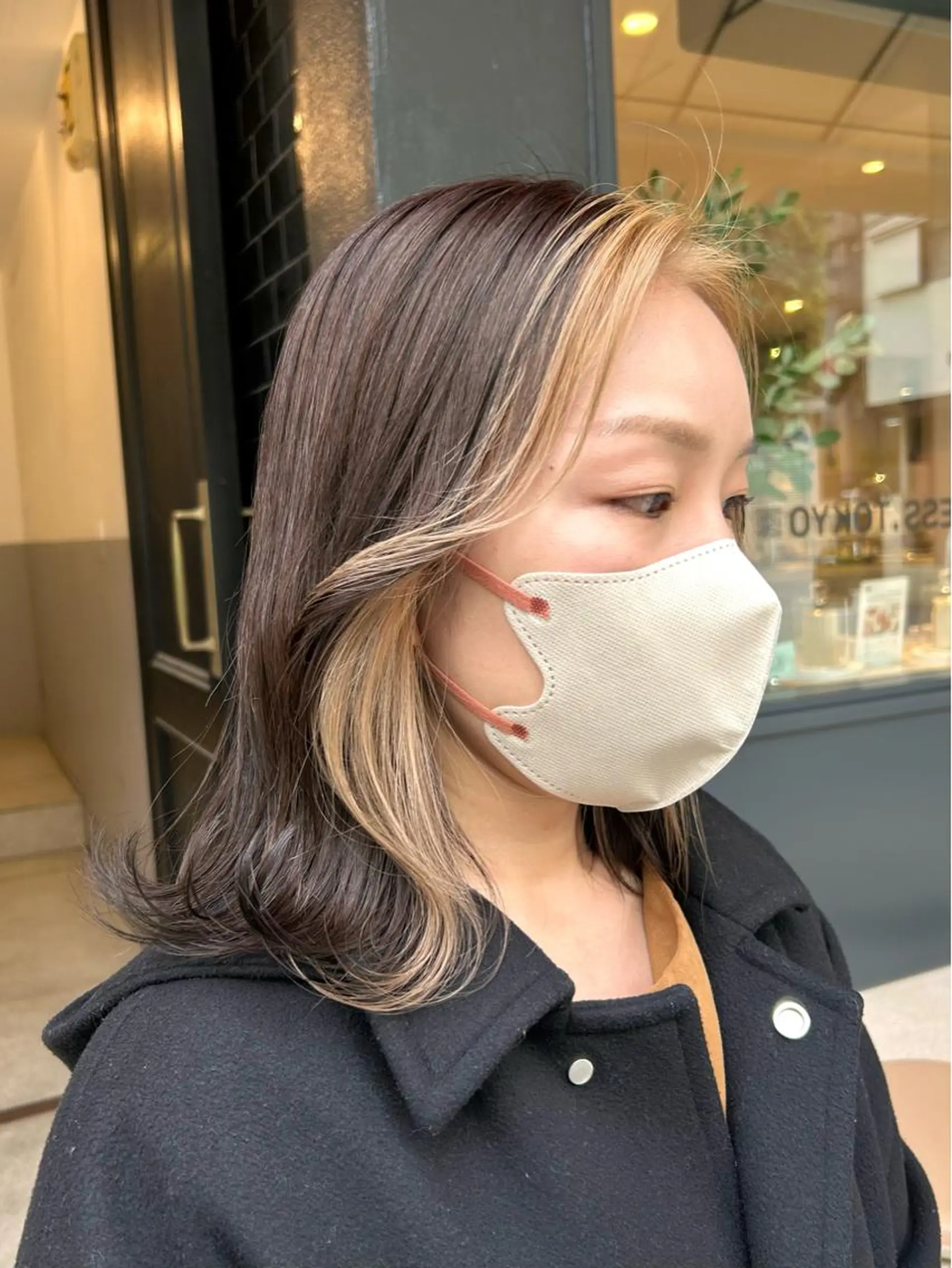 セミロング カラー ヘアアレンジ ヘアカラー トリートメント 🎀暖色カラー🎀 ♡yurika♡のヘアスタイル