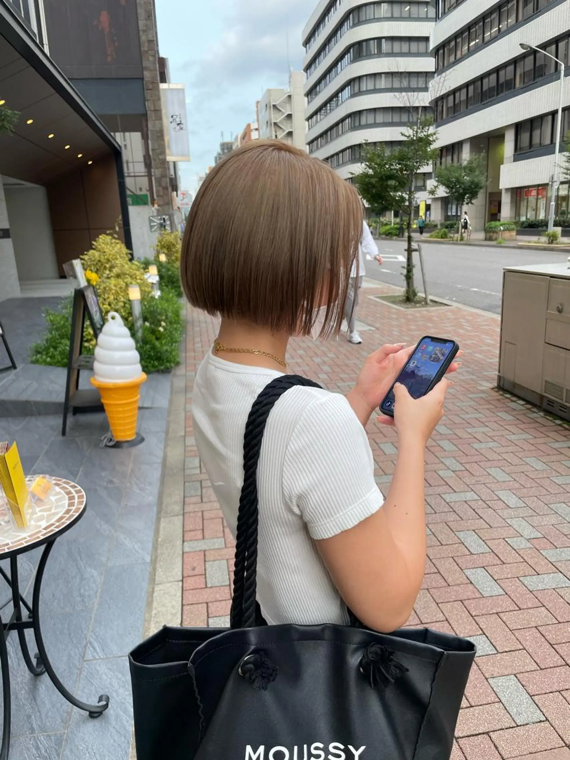 ショート ボブ カット 久保田 千尋のヘアスタイル