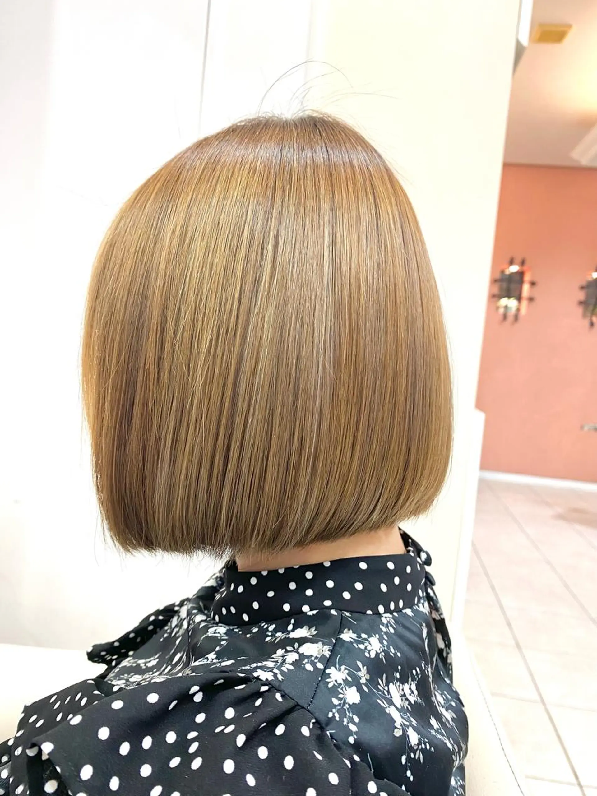 ミディアム ボブ 髪質改善 縮毛矯正 トリートメント カット ヘアカラー トリートメント 《大人気髪質改善》 プログレス国分寺店のヘアスタイル