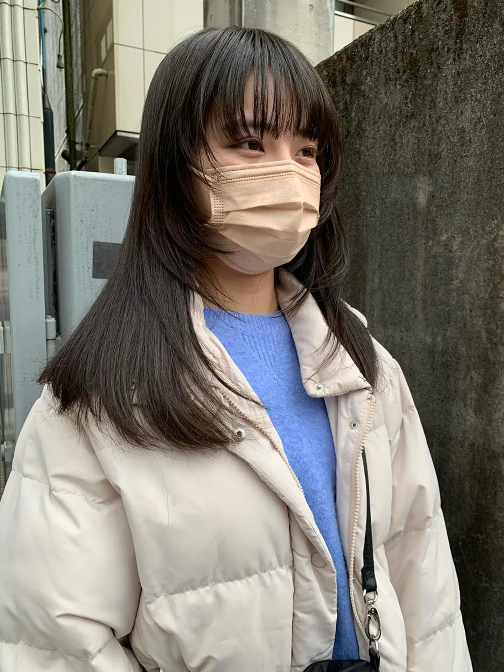 ロング カラー カット ヘアカラー SAKINO. ベージュカラーのヘアスタイル