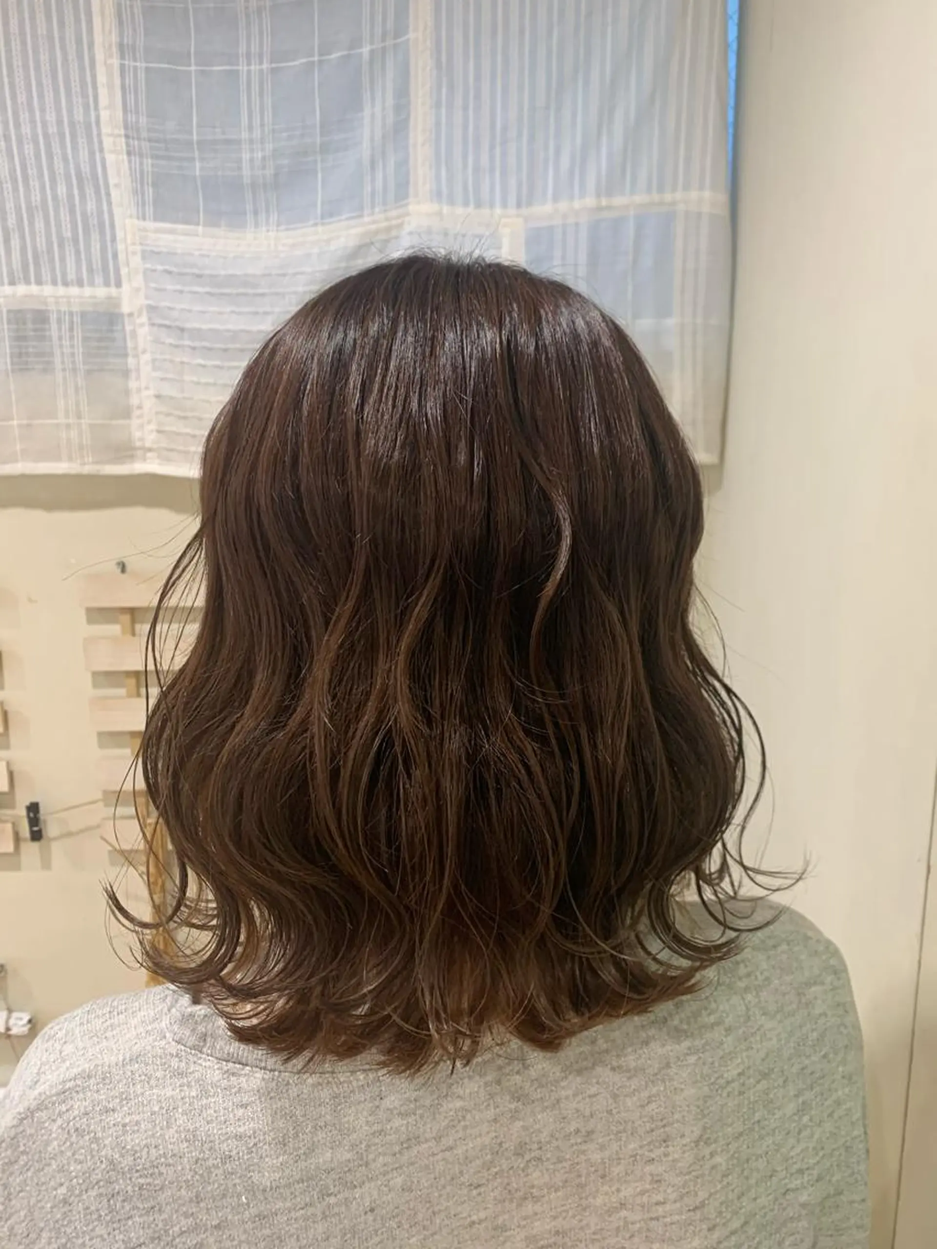 ミディアム パープルカラー カット ヘアカラー 丸山 亜加理のヘアスタイル