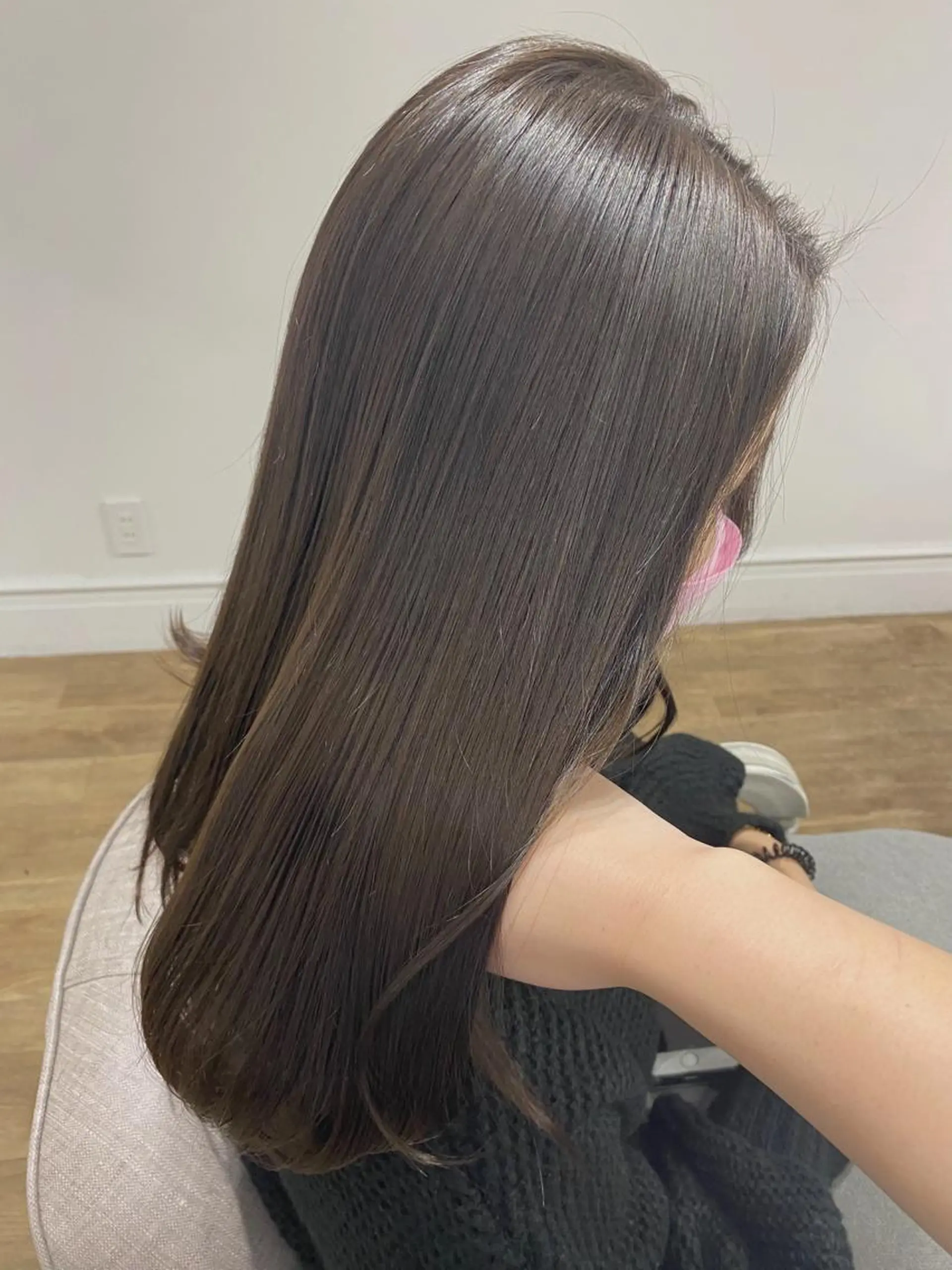 セミロング カラー ヘアアレンジ ブリーチ ブリーチなしカラー 🧡梅田ハイトーン カラー🧡runaのヘアスタイル