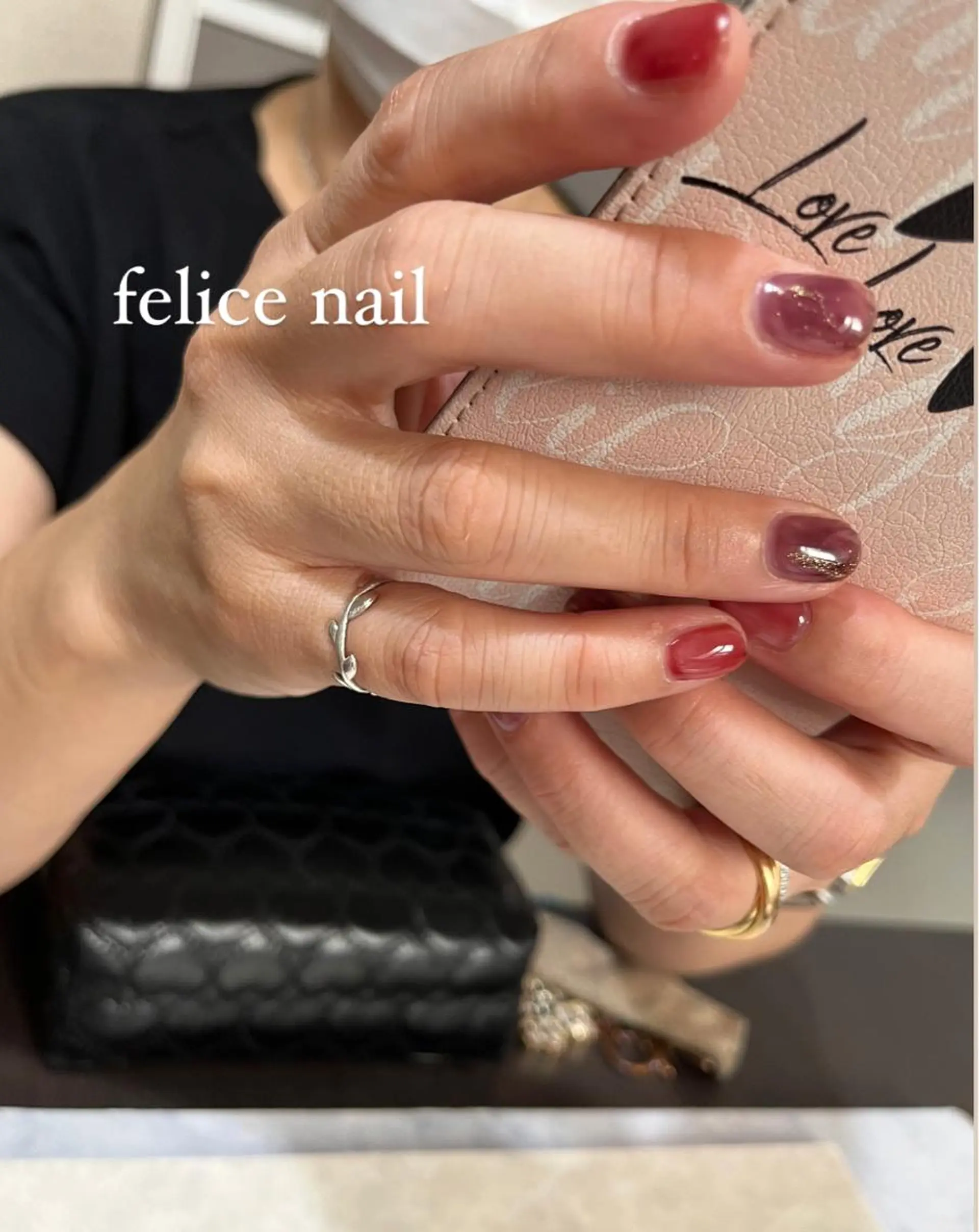ネイル 氷ネイル・うるうるネイル felice nailのネイルデザイン