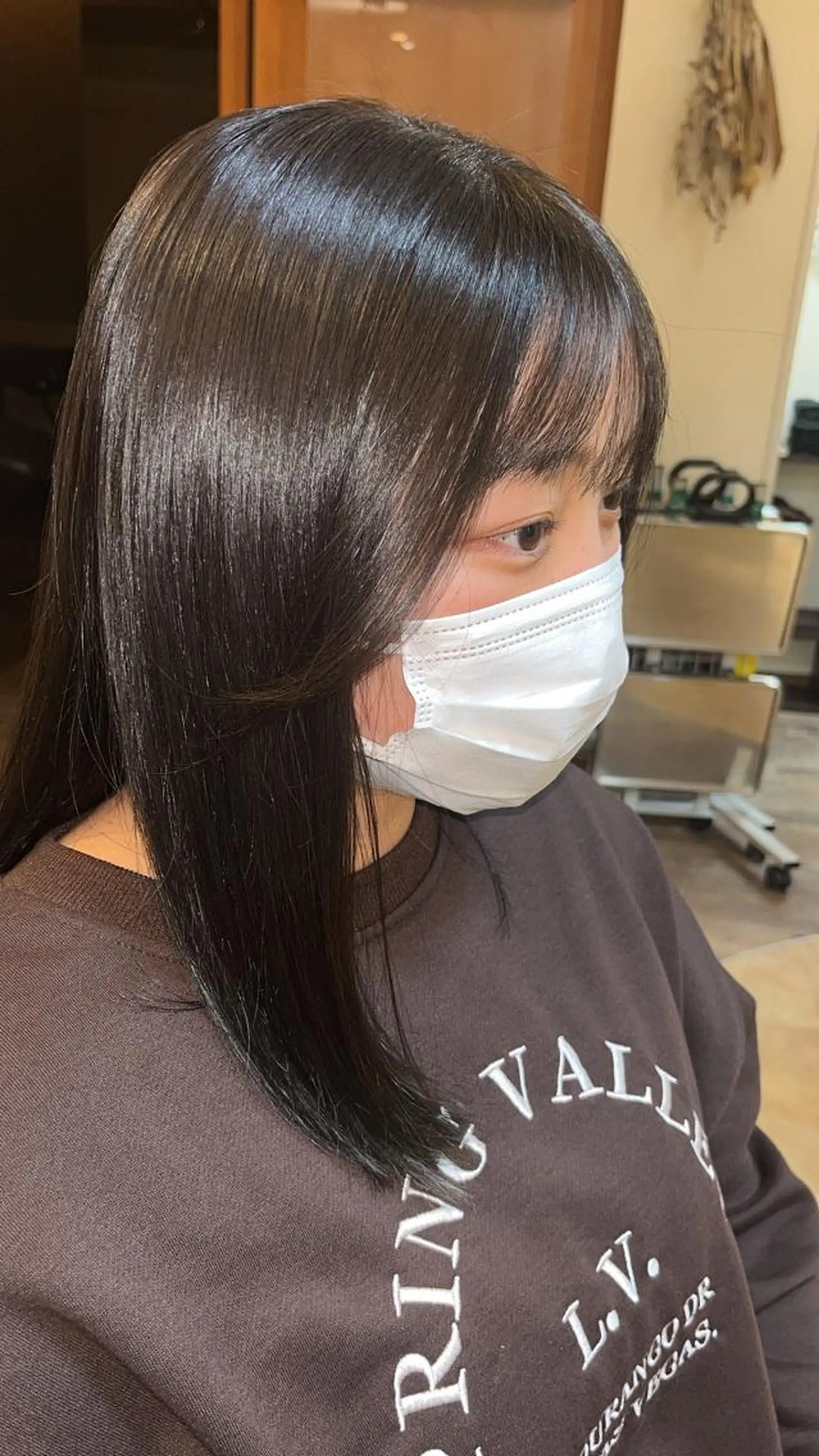 セミロング 韓国風ヘア 田畑 優希のヘアスタイル