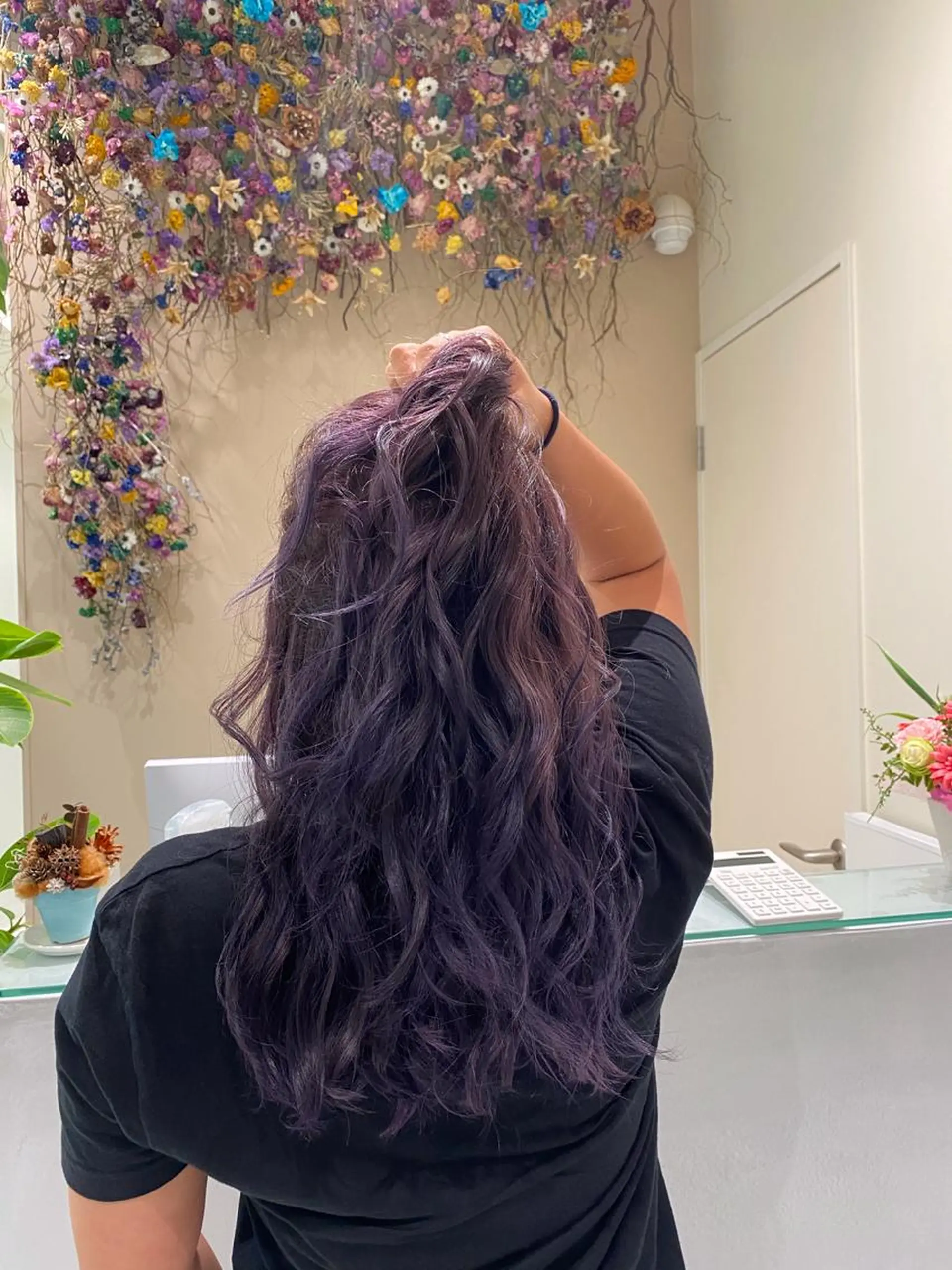 ロング ボブ/インナーカラー /眉毛/Miyuのヘアスタイル