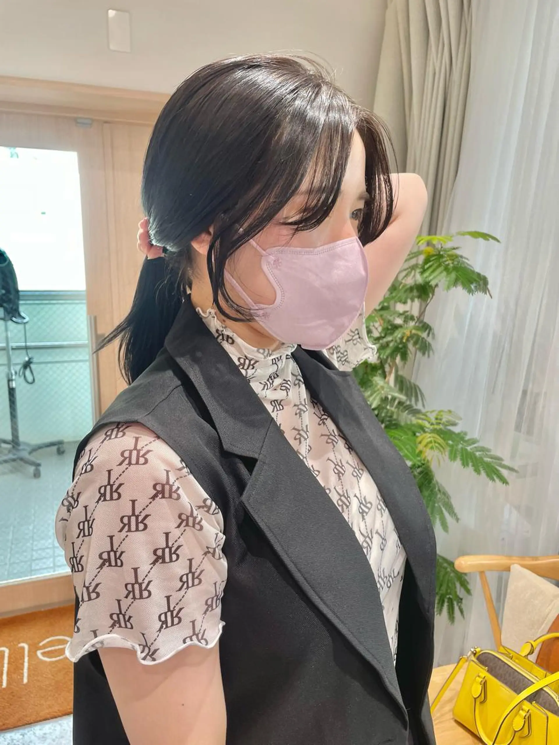 ロング カラー ヘアアレンジ カット トレンドlayer cut💐mihoのヘアスタイル