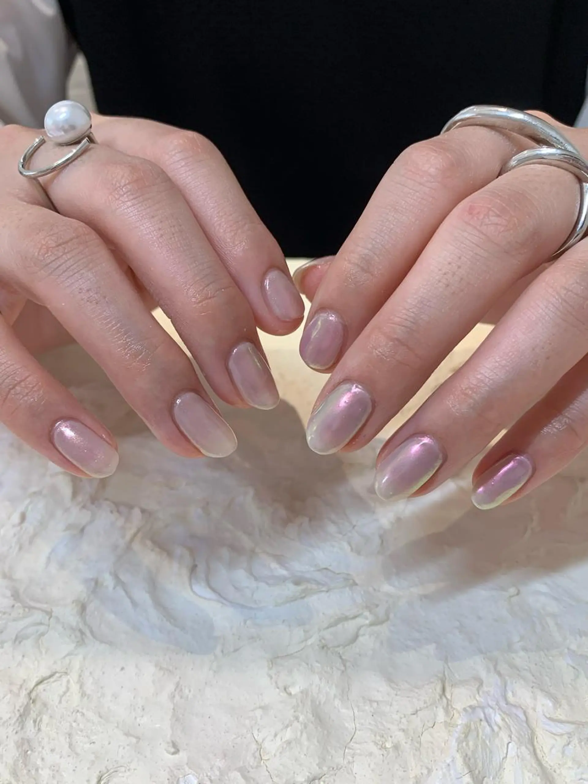 ネイル オーロラネイル マキノ ユイのネイルデザイン