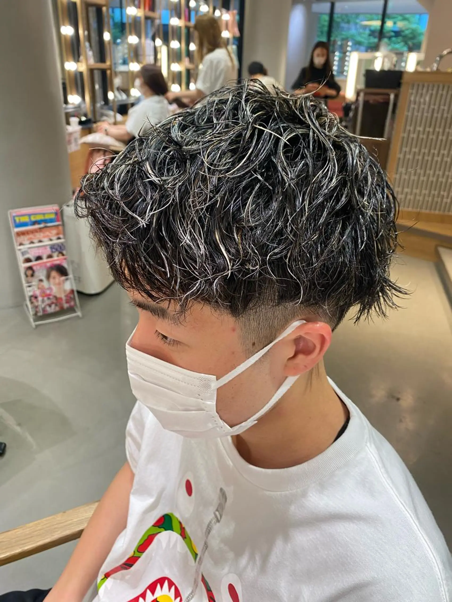 ショート カラー パーマ メンズ unopulir 景山　凌のヘアスタイル