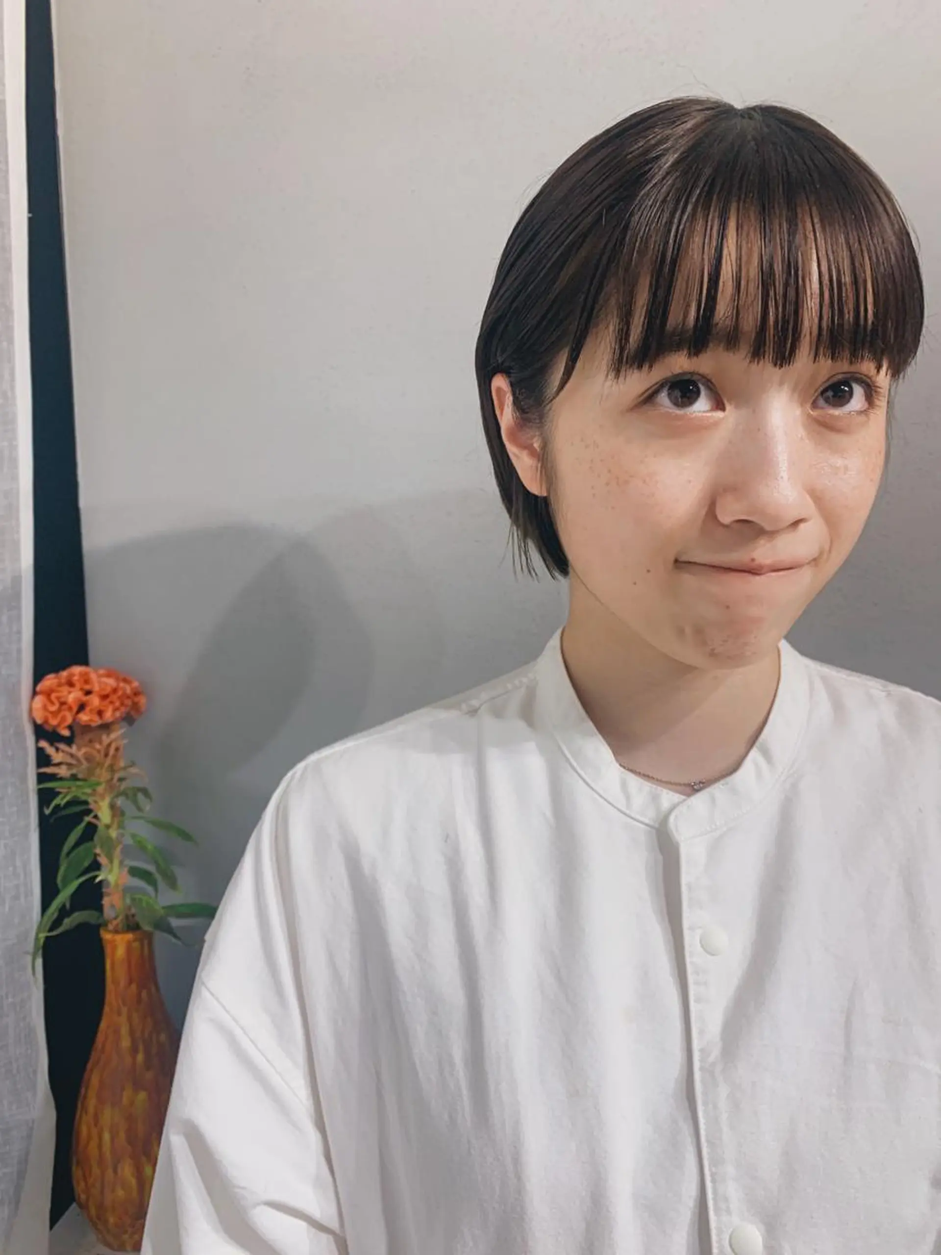 ショート カラー ボブパーマコテ巻き風 パーマNo1深江秀平のヘアスタイル