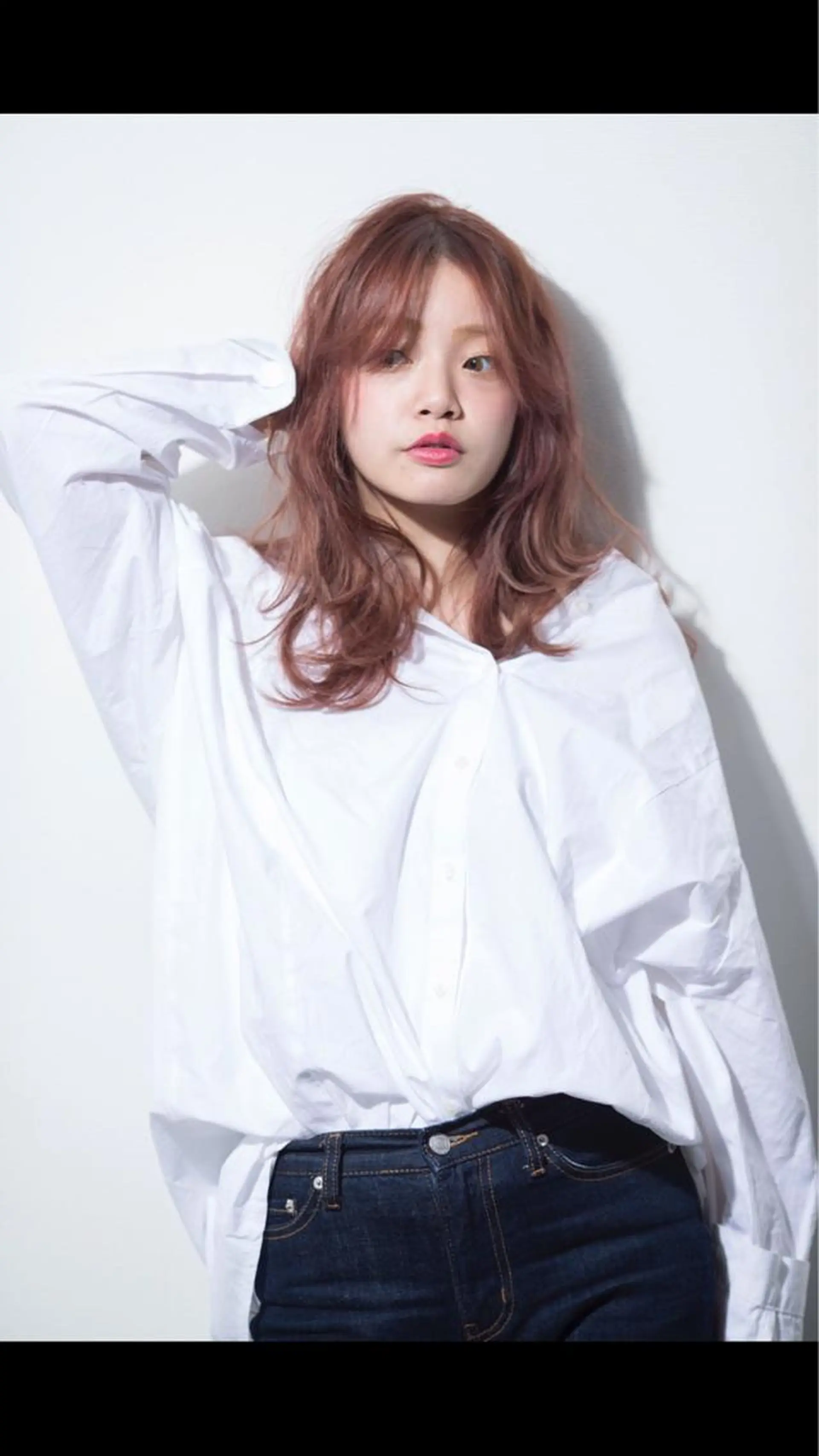 ミディアム カラー ブリーチ ピンクカラー ローズカラー カラー職人/上川原 雄飛のヘアスタイル