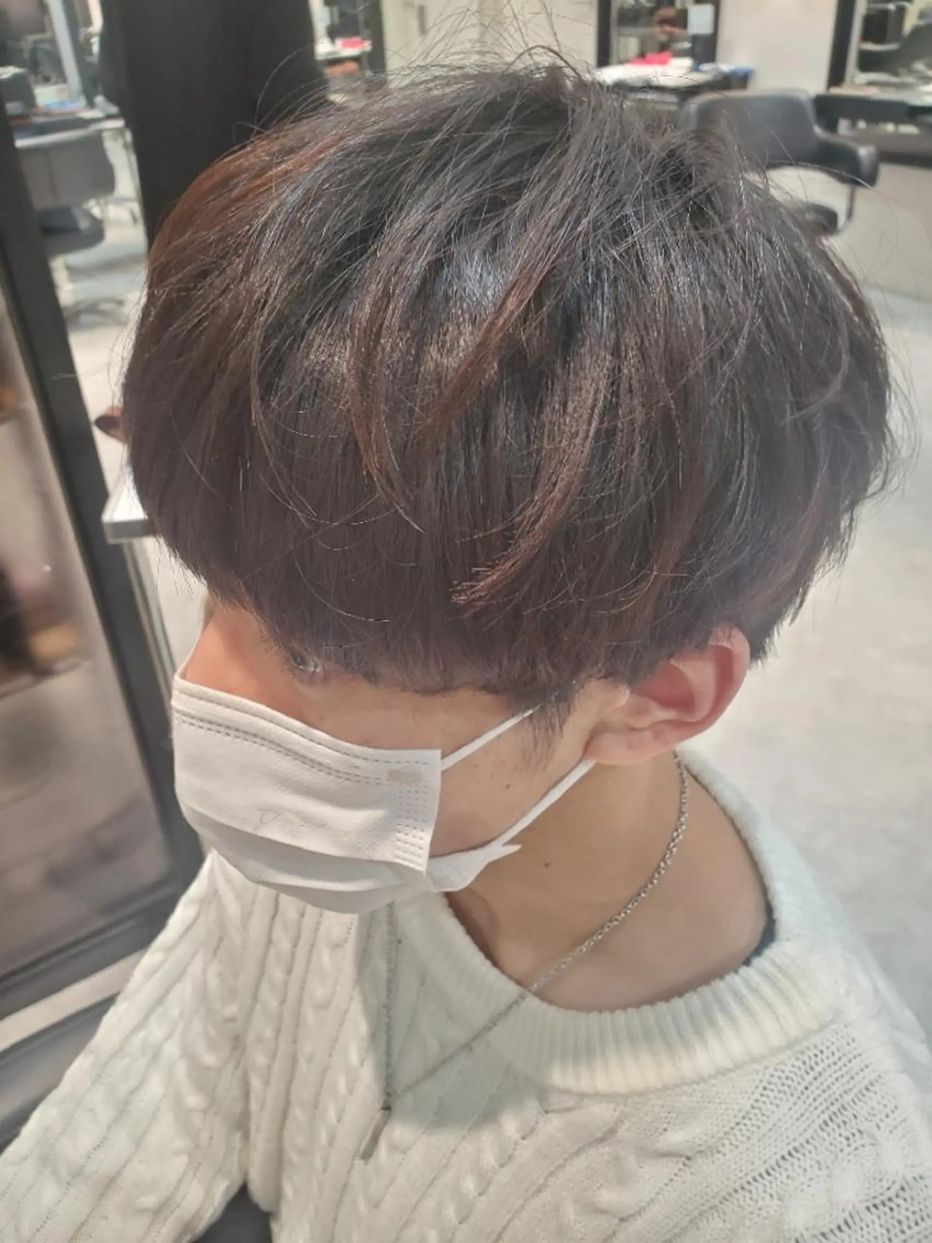 メンズ マッシュ はんだ さきえのヘアスタイル