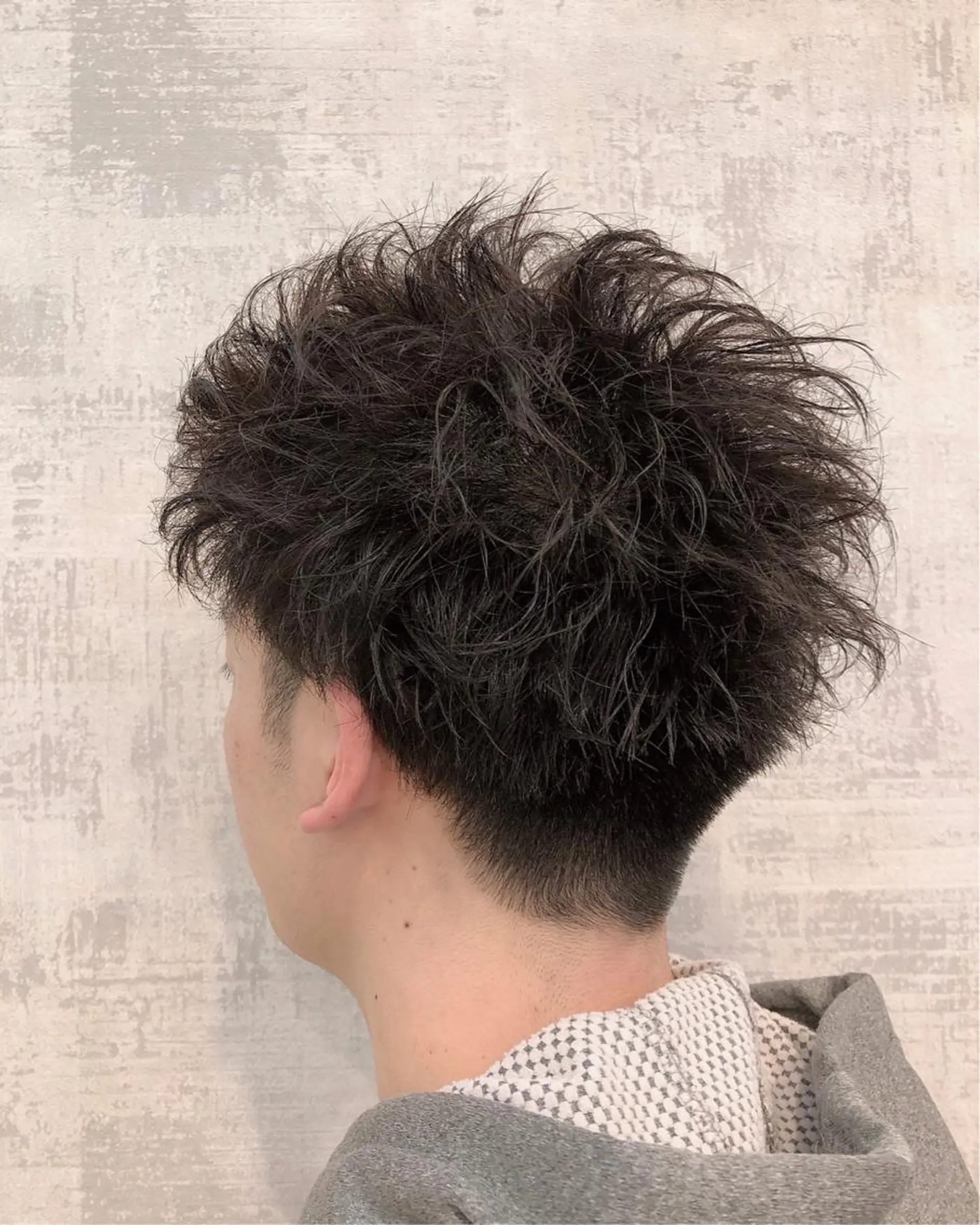 ショート パーマ メンズ カット パーマ 北脇 健治のヘアスタイル