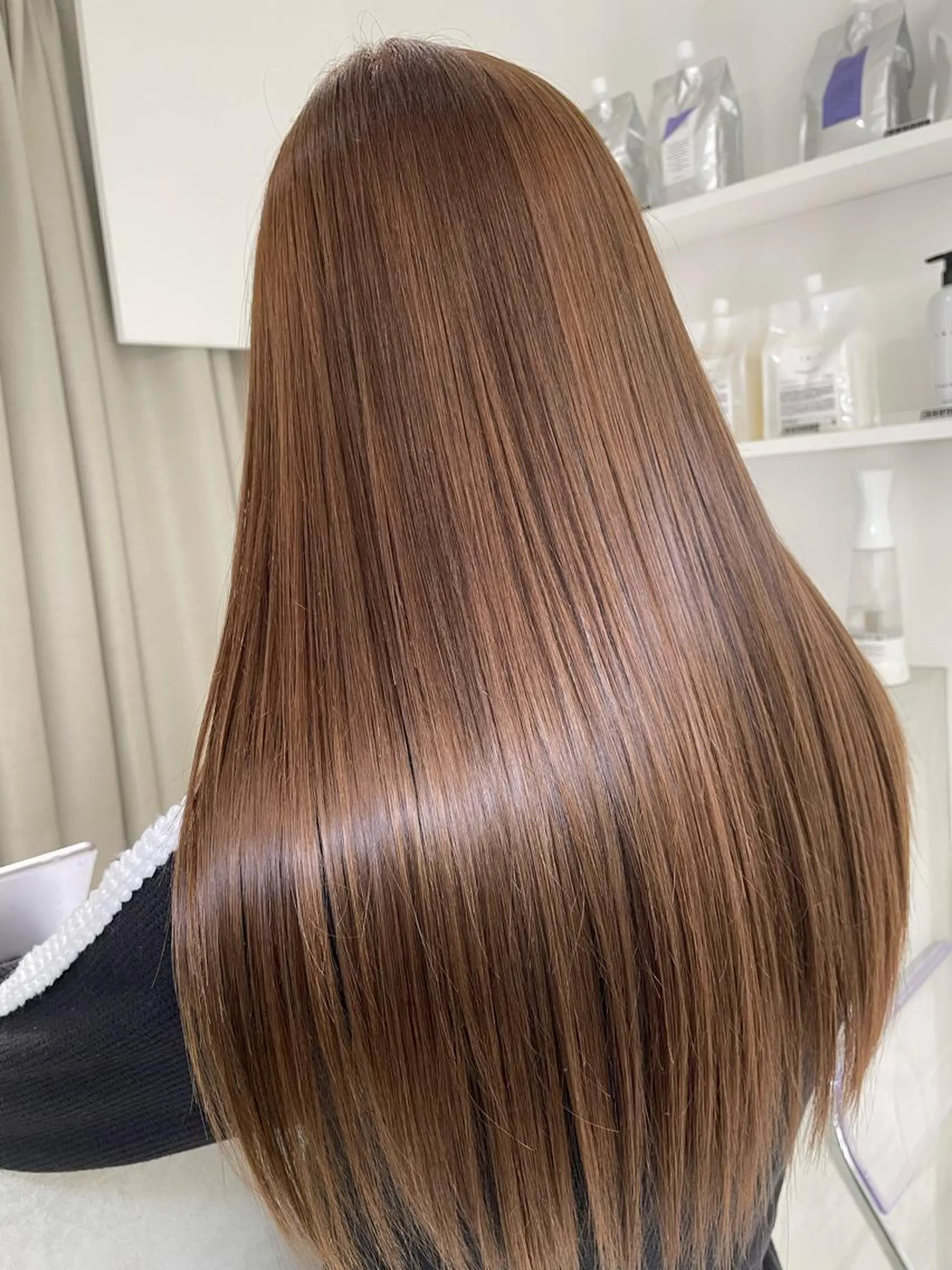 ロング カラー バレイヤージュ ベージュカラー ブリーチ ケアブリーチ ダブルカラー トリートメント okumura makiのヘアスタイル