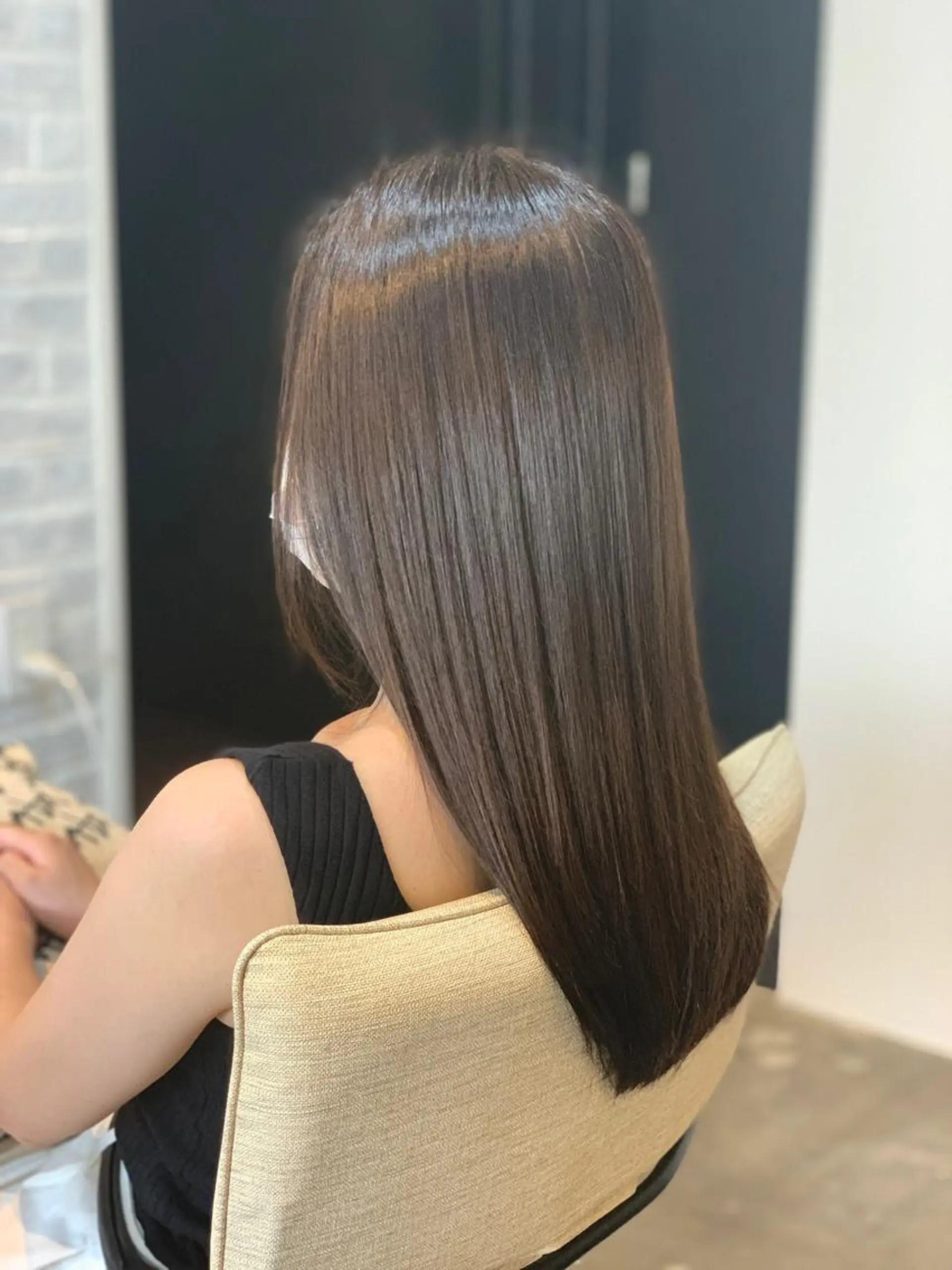 ロング カラー トリートメント 向井 優汰のヘアスタイル