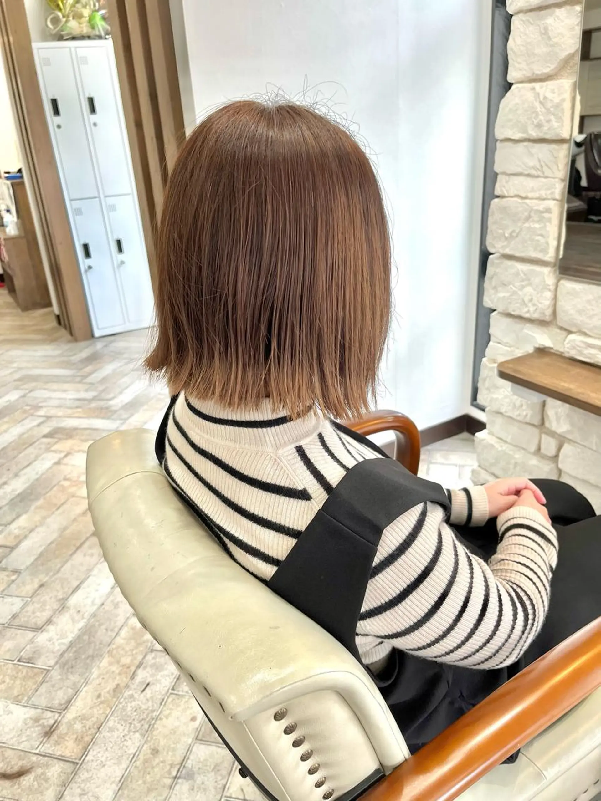 ミディアム カット ヘアカラー トリートメント 宮永 瑞樹のヘアスタイル