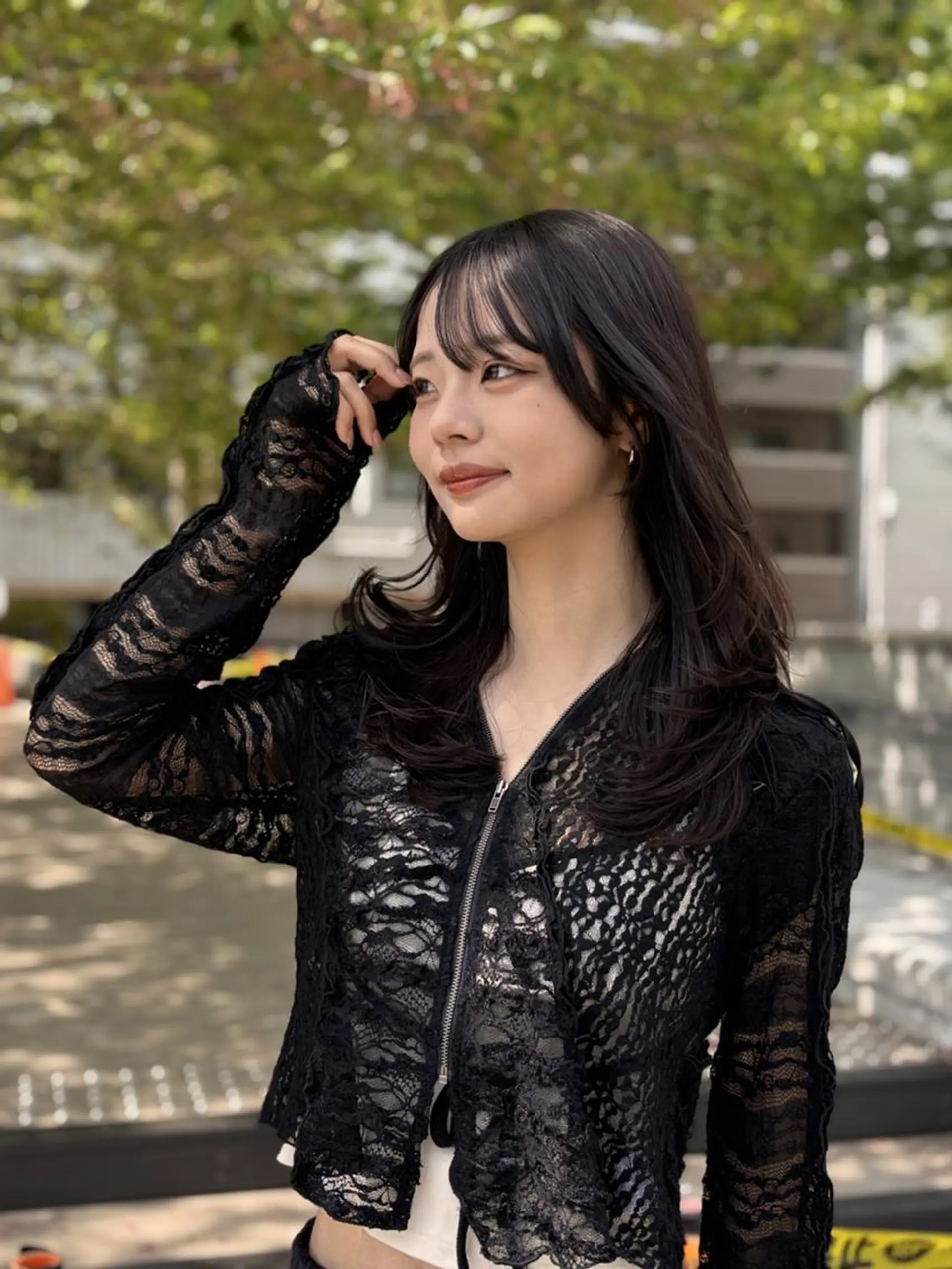 セミロング ボブ くびれヘア 顔周りカット くびれレイヤー レイヤーカット 【公式】amble luxe池袋東口🩷のヘアスタイル