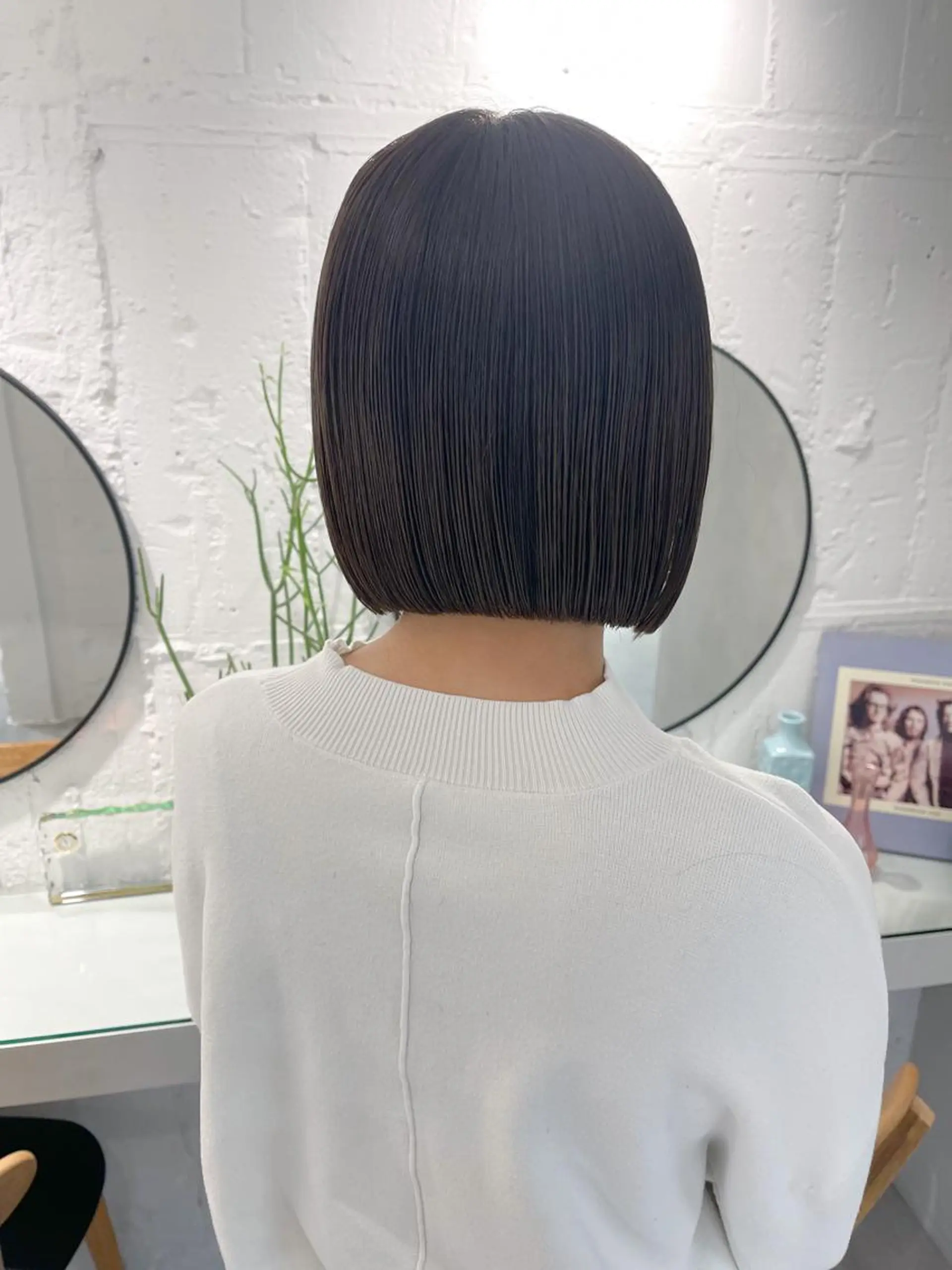 ミディアム カラー ボブ カット ヘアカラー トリートメント 川本 裕🌿のヘアスタイル