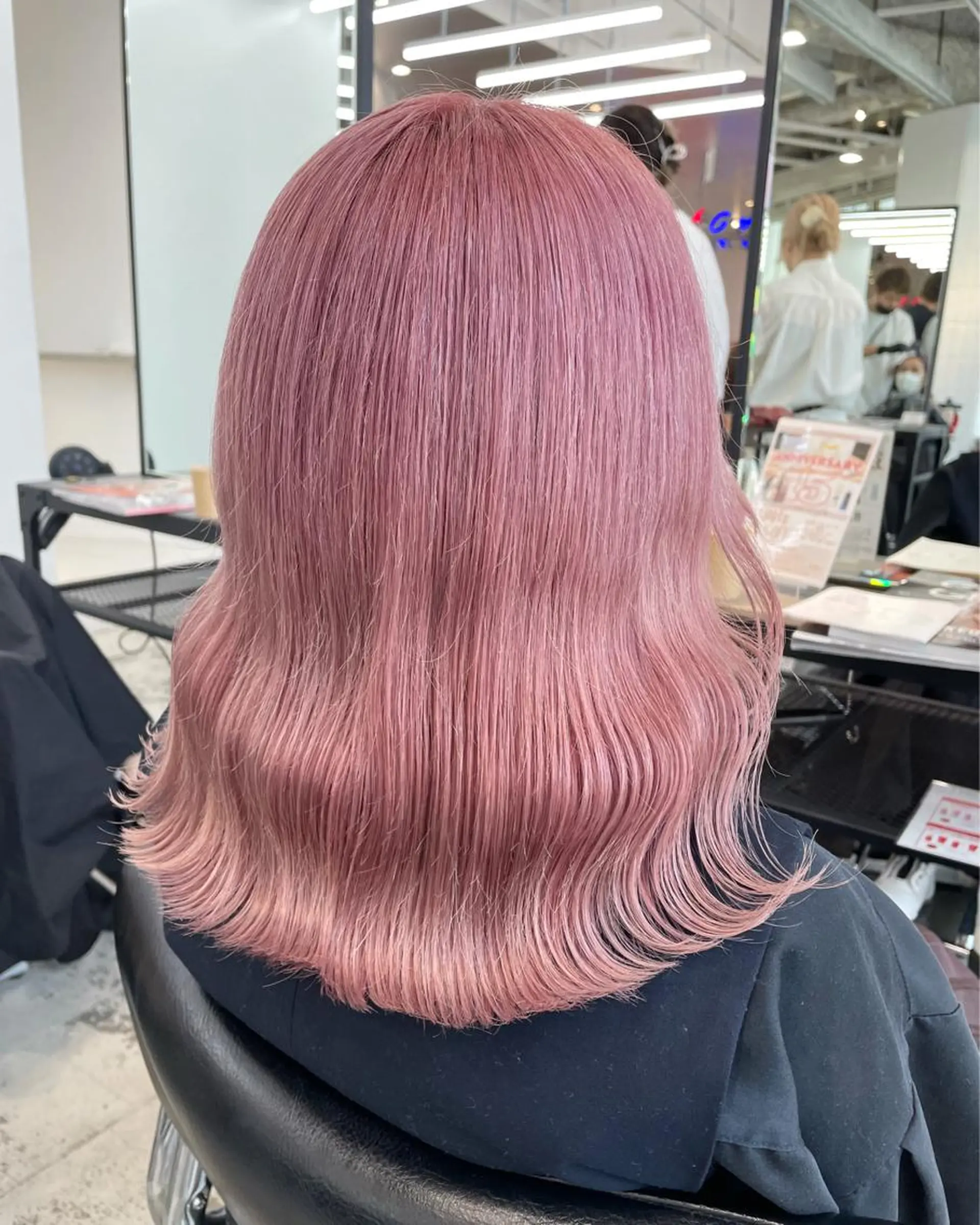 ロング カラー ヘアアレンジ ピンクカラー ヘアカラー トリートメント ボブ×柔らかいカラー 🌷misaki𓍼のヘアスタイル