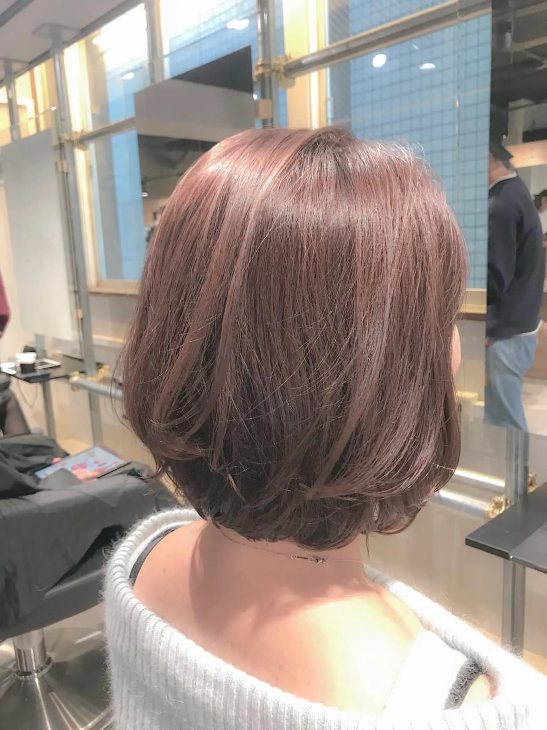 ミディアム カラー 表参道/さあ や/大人ナチュラルのヘアスタイル