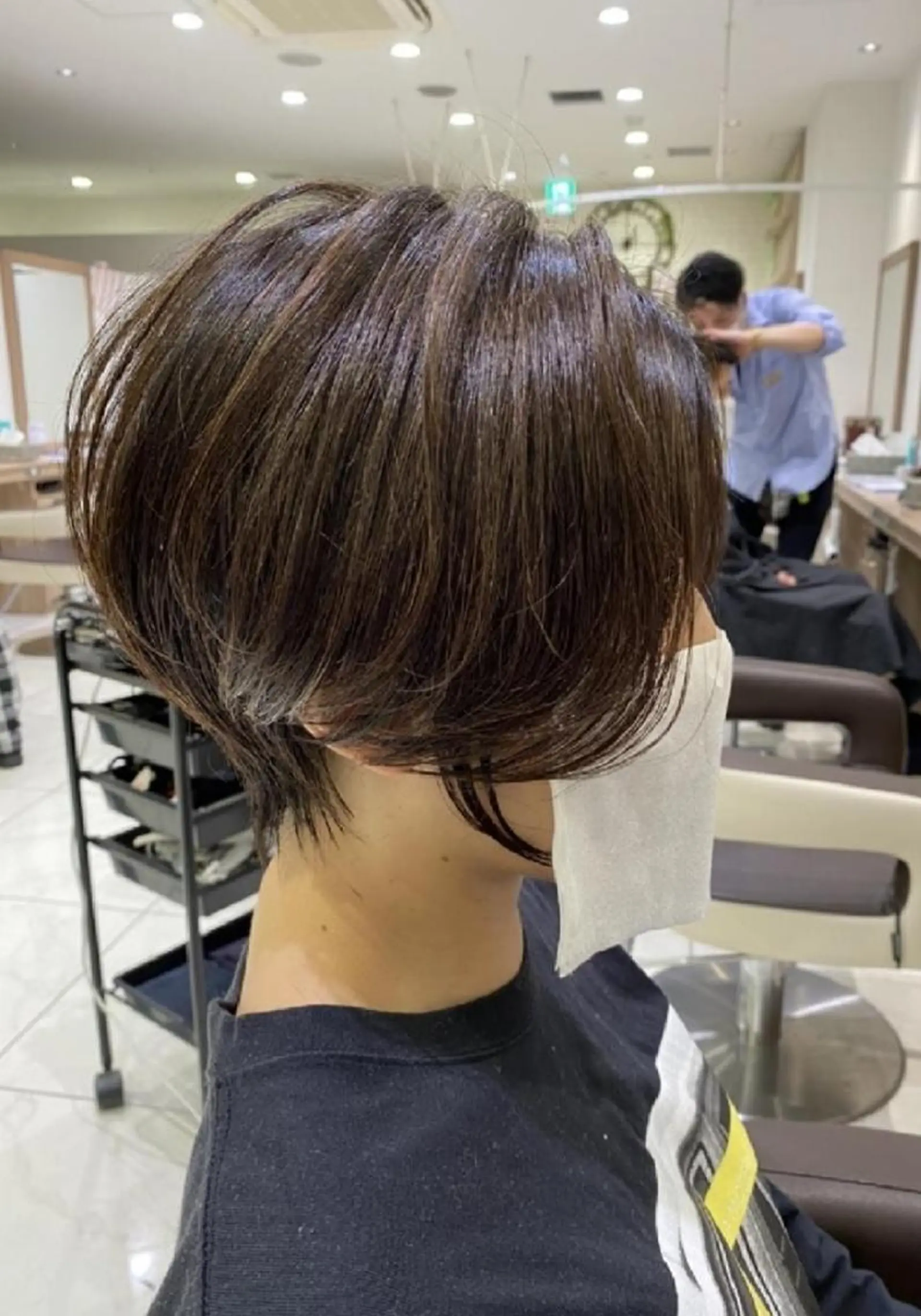 ショート カラー ショートボブ ベージュカラー ハイライトカラー イルミナカラー ボブ 中村 和貴 ＜Ash津田沼＞のヘアスタイル