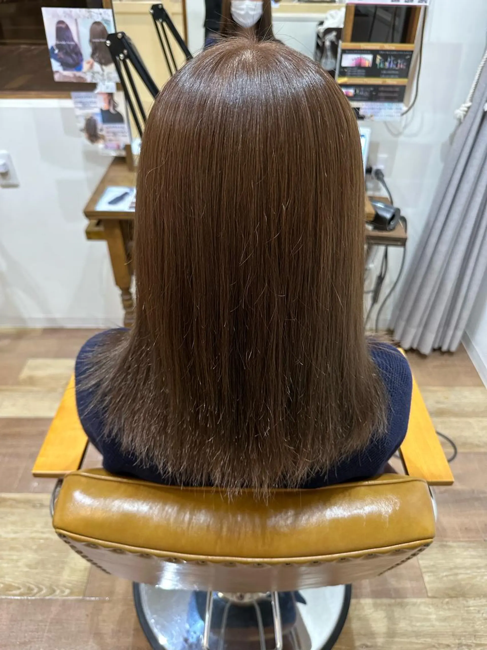 ミディアム カラー ブラウンカラー ショコラブラウン 透明感カラー/韓国風 /髪質改善/ゴトウのヘアスタイル