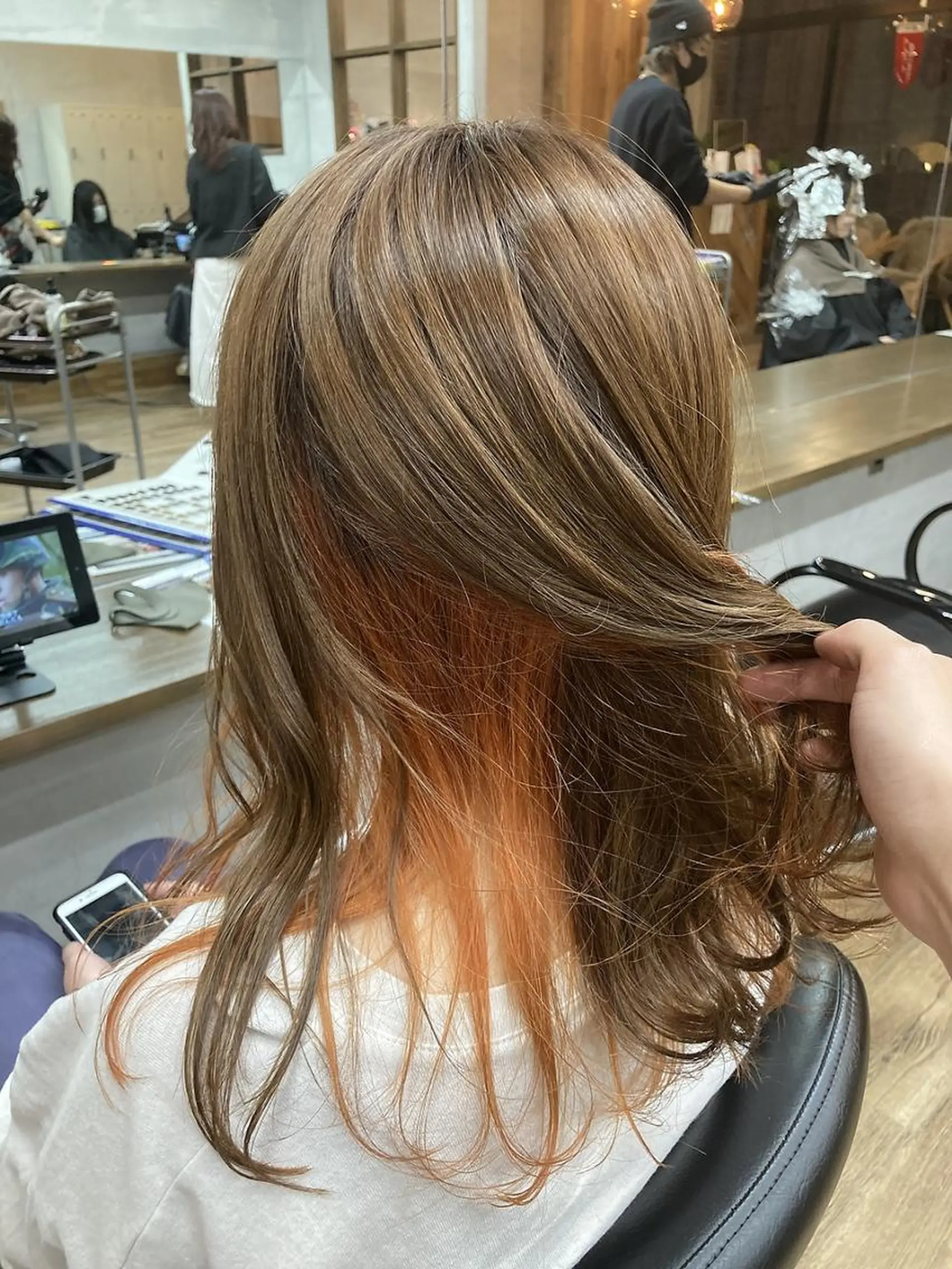 ロング カラー インナーカラー ANGELICA 天理店のヘアスタイル