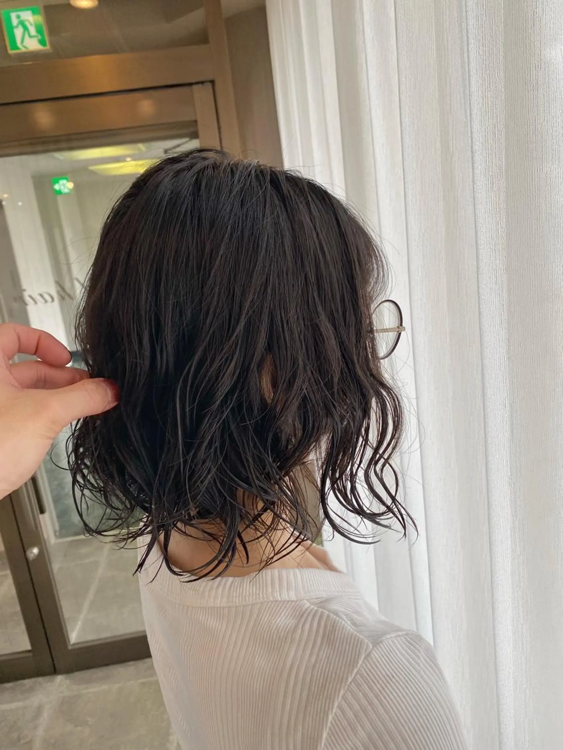 ミディアム カラー パーマ ヘアアレンジ ミディアムパーマ 髪質改善透明感カラー /SHOGO☀️のヘアスタイル