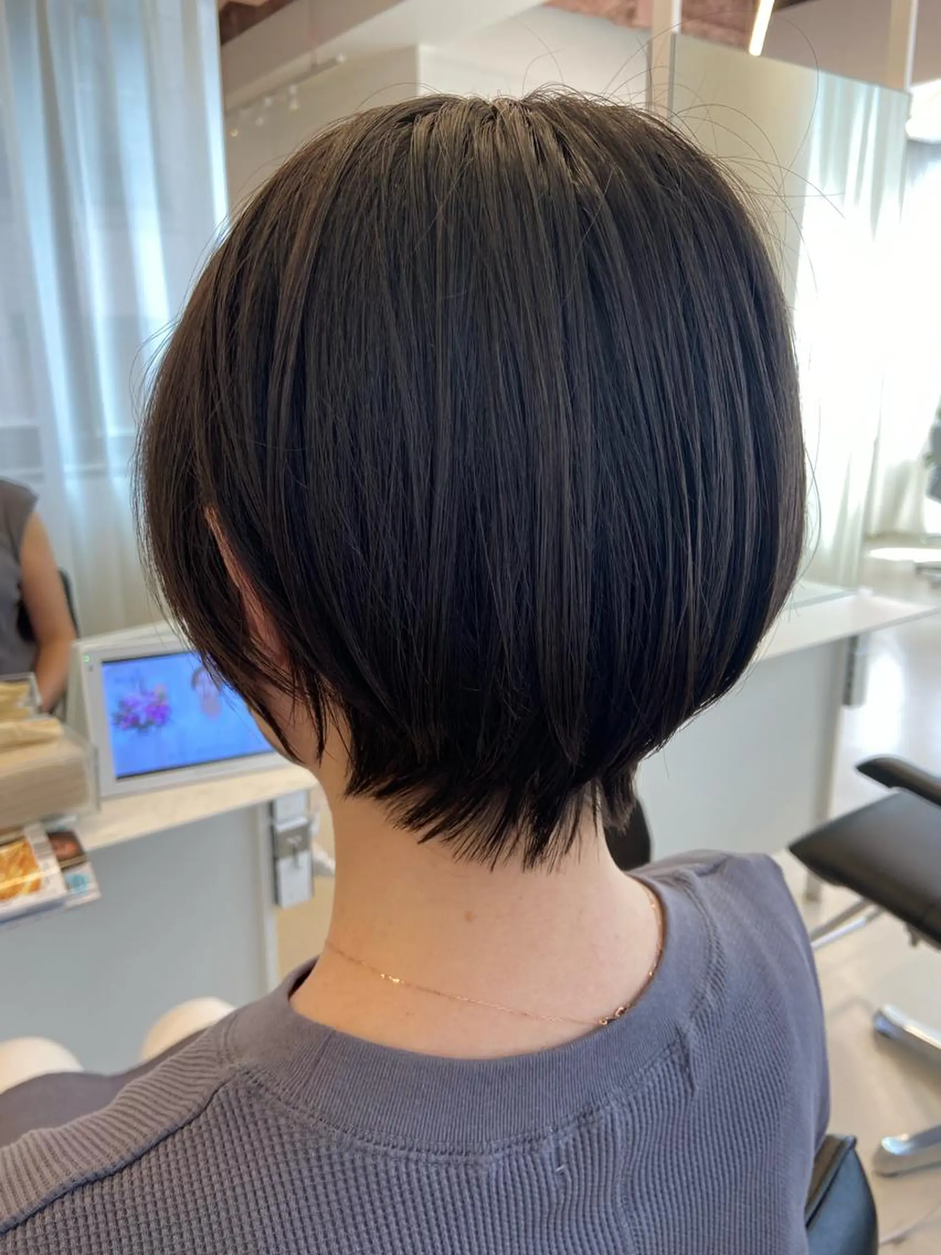 ショート カット トリートメント 髪質改善カラー✨質感 ショート✨石山航のヘアスタイル