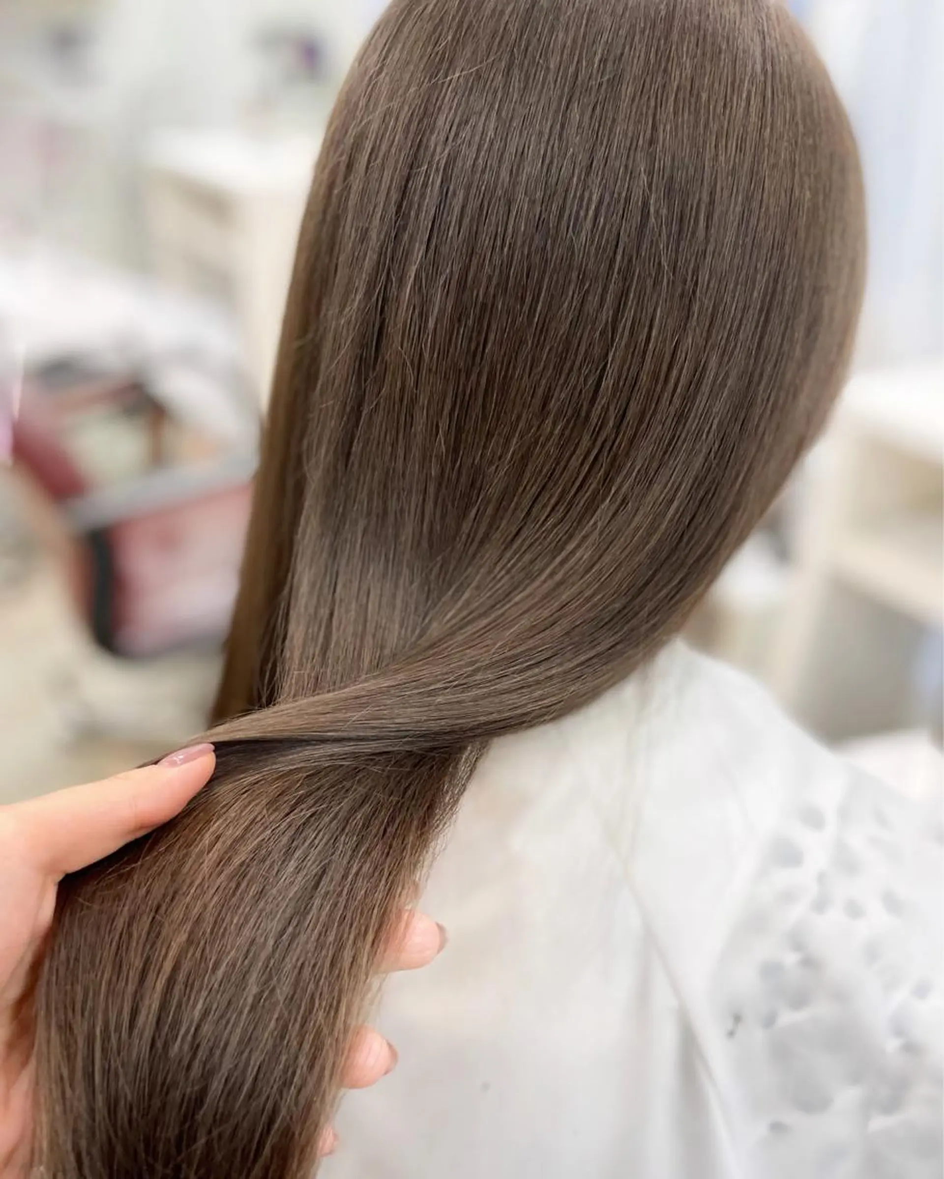 ロング カラー カット ヘアカラー トリートメント ヘアセット 韓国ヘア🤍髪質改善 🇰🇷AKANEのヘアスタイル