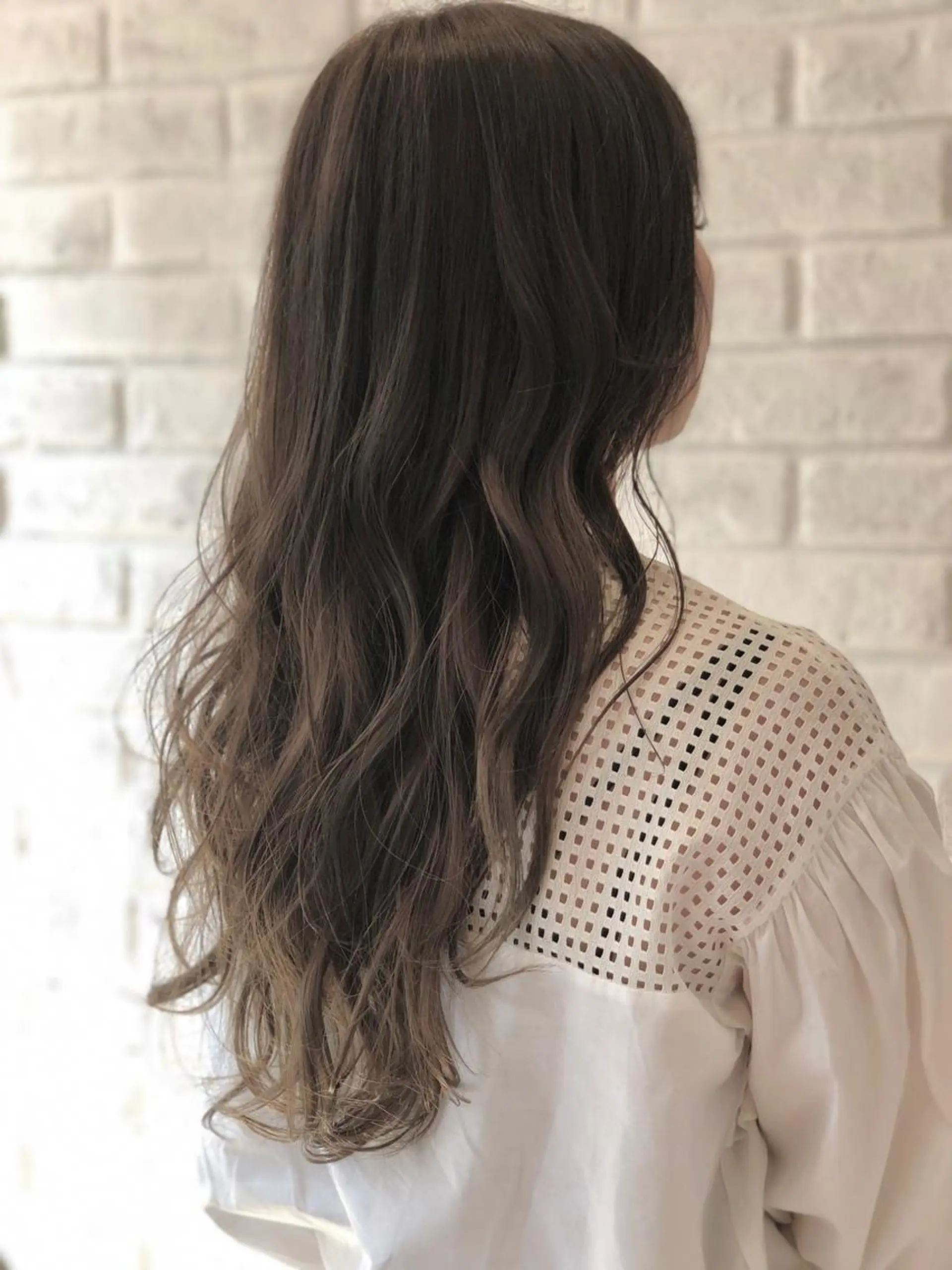 ロング アッシュ 3Dハイライト ハイライト 大石 健太のヘアスタイル