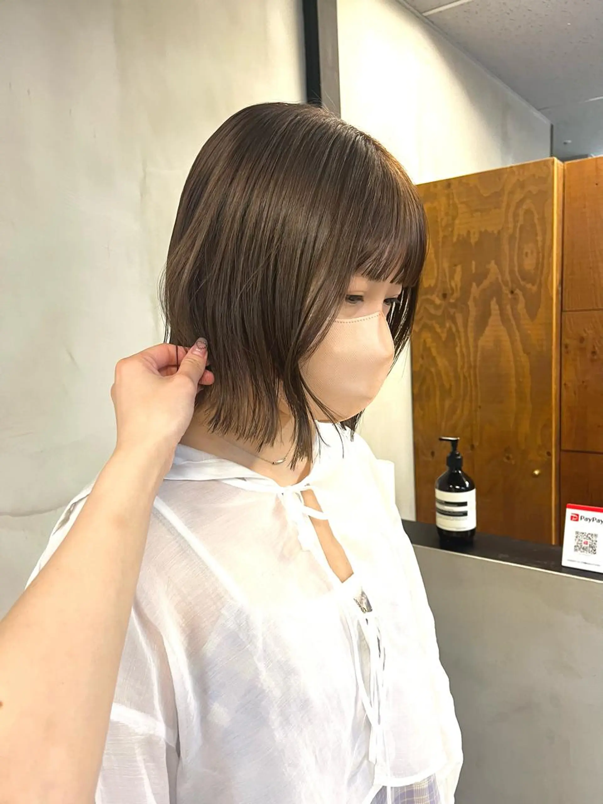 ミディアム カラー ヘアアレンジ ena/ブリーチなし 透明感・レイヤー🎀のヘアスタイル