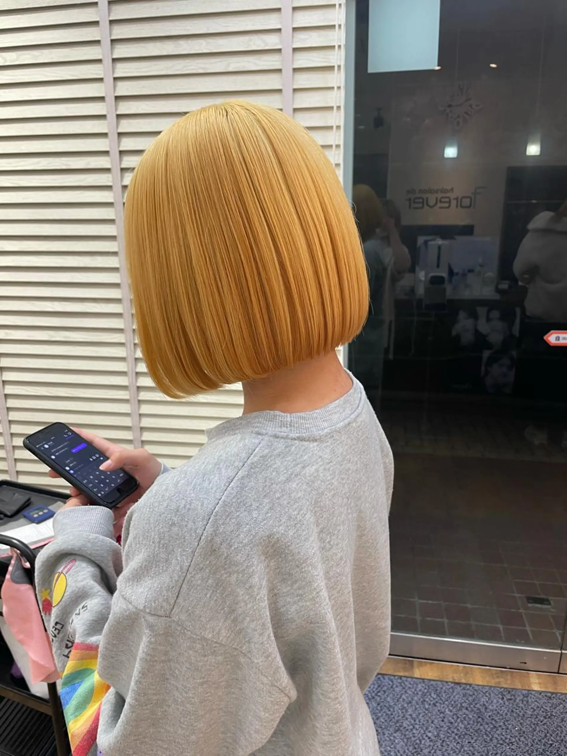 ショート ワンレンボブ ボブ カット 笠原未稀/カット・ ブリーチ無しカラーのヘアスタイル