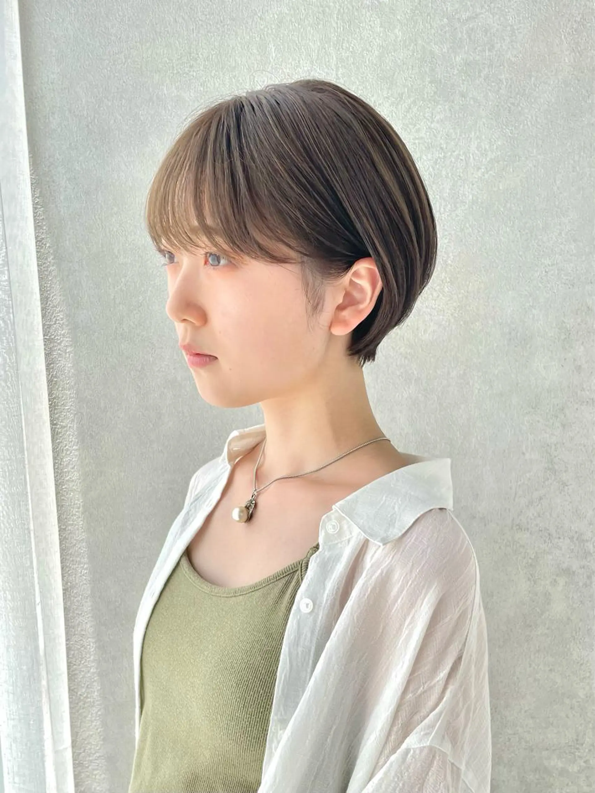 ショート カラー ショートヘア ボブ/ショート/ 縮毛矯正/岸本恭明のヘアスタイル