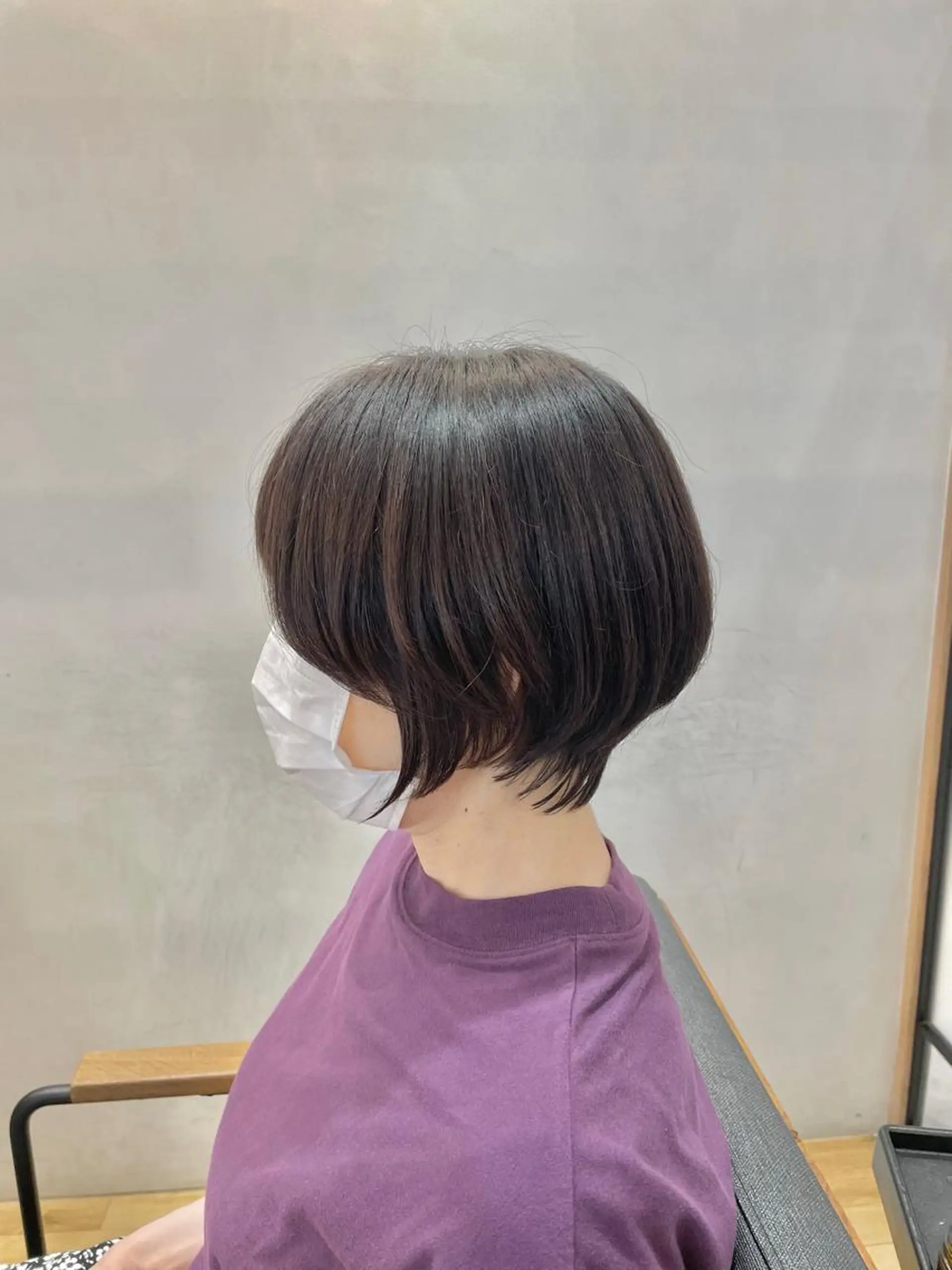 ショート ショートボブ 丸みショート ボブ ハイライト ショートヘア シノハラ ガクト ショート/白髪ぼかしのヘアスタイル