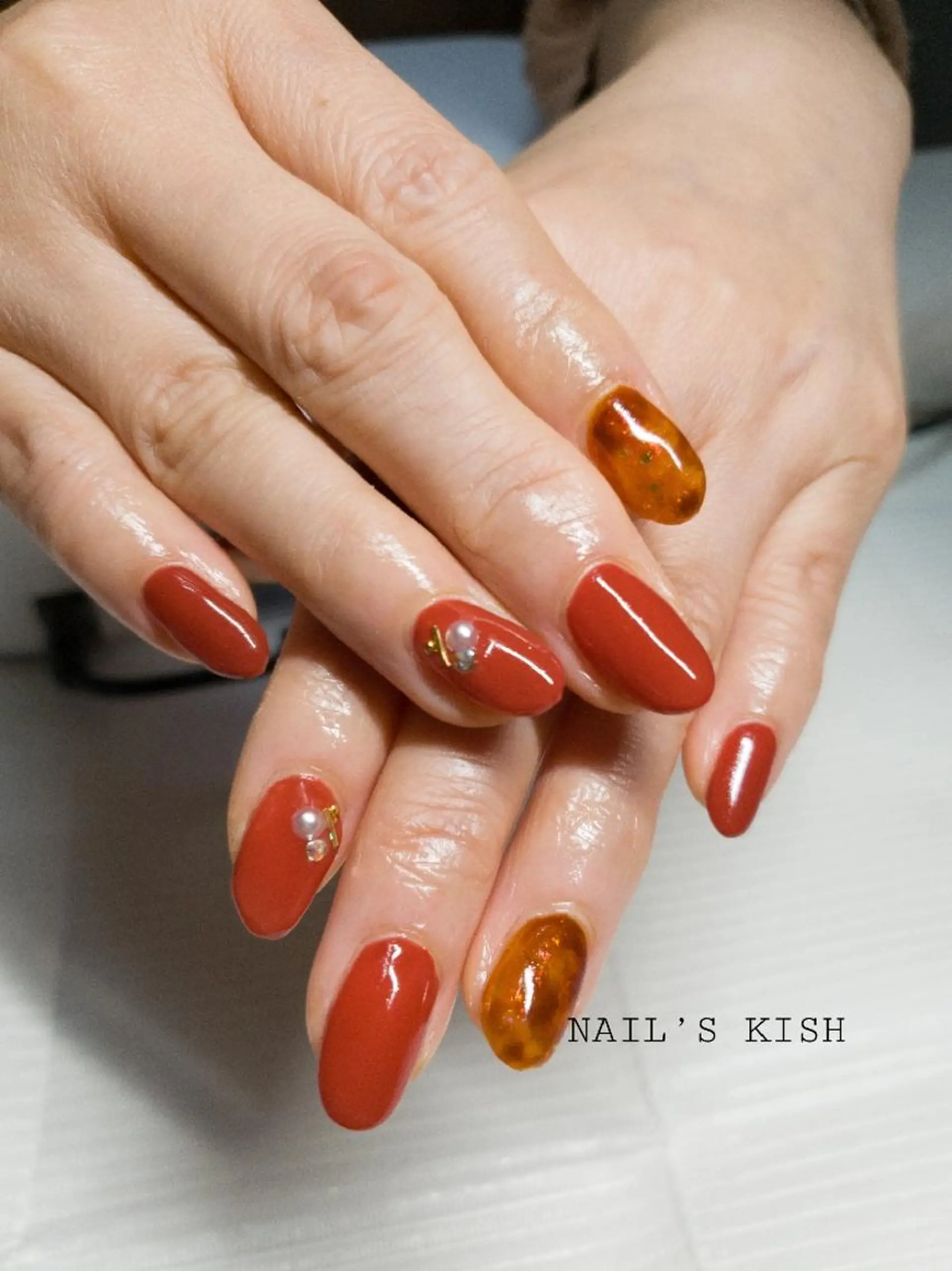 ネイル べっ甲ネイル NAIL'S KISHのネイルデザイン