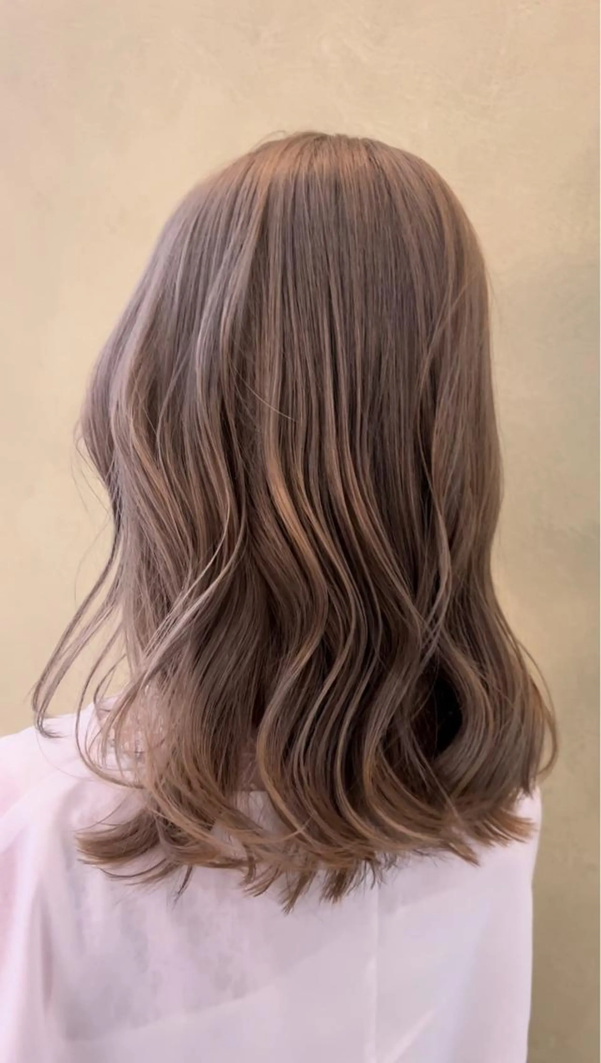 セミロング カラー ブロンド 透明感カラー 艶カラー/エクステ/ 藤原リックのヘアスタイル