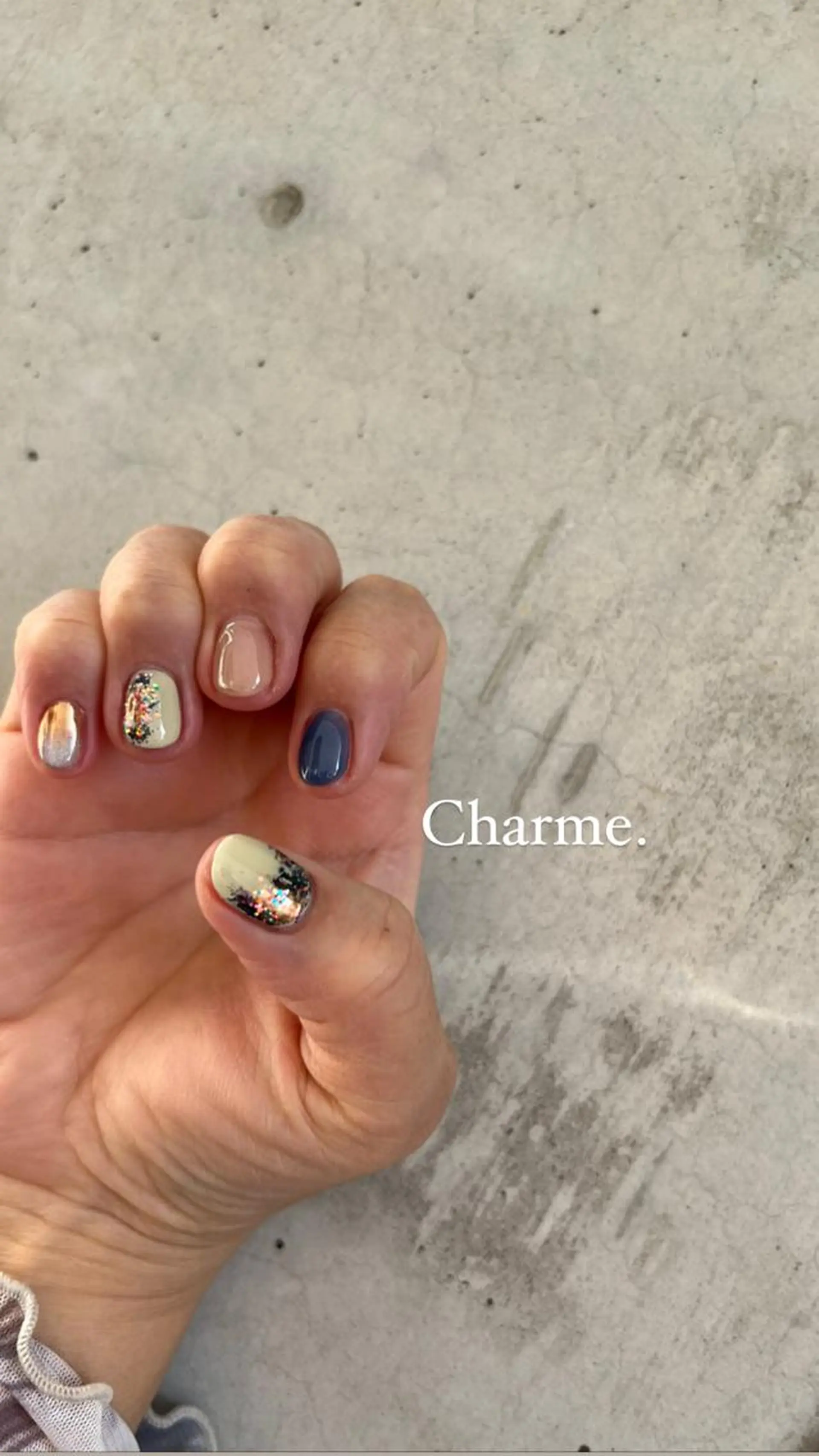 ネイル 持ち込み ニュアンスネイル Charme. NOBUKOのネイルデザイン