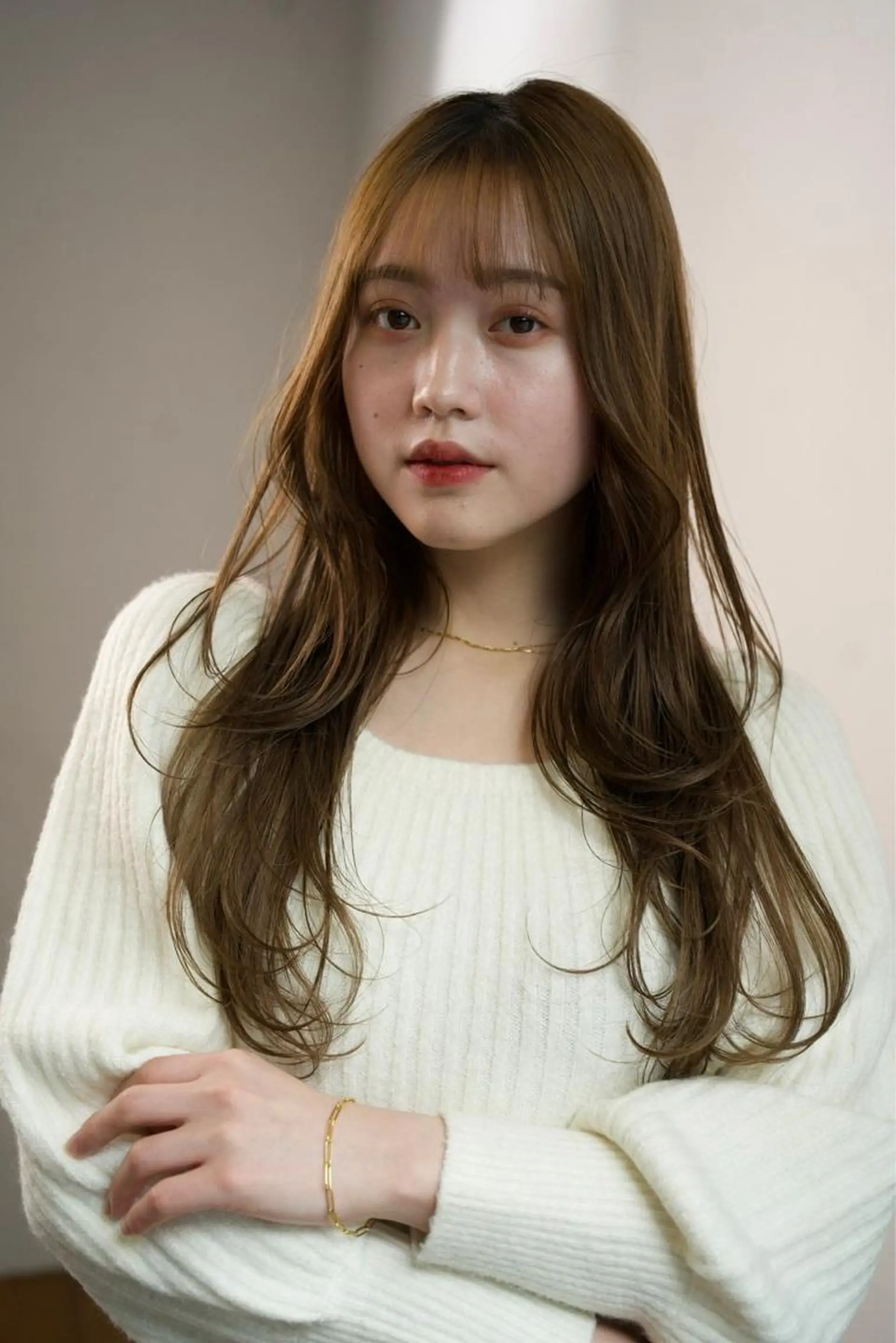 ロング 美髪改善ストレート/ 植村友哉のヘアスタイル