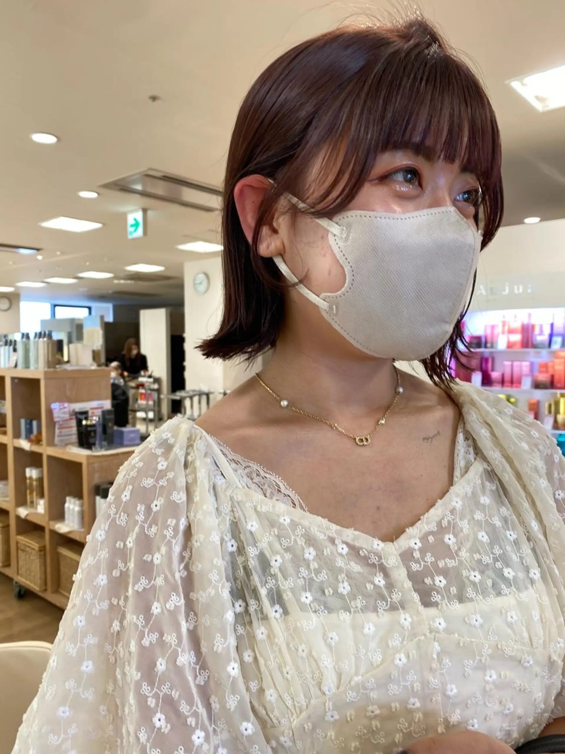 ミディアム カラー ヘアカラー トリートメント レイヤー/ウルフ🤎 mayo.のヘアスタイル