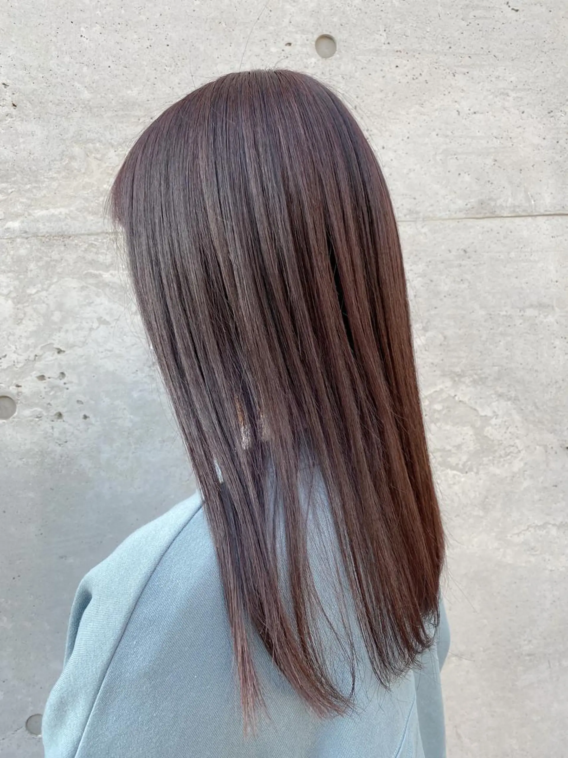 セミロング カラー ラベンダーカラー ラベンダーピンク ピンクカラー 【透明感、艶髪】西村 有司のヘアスタイル