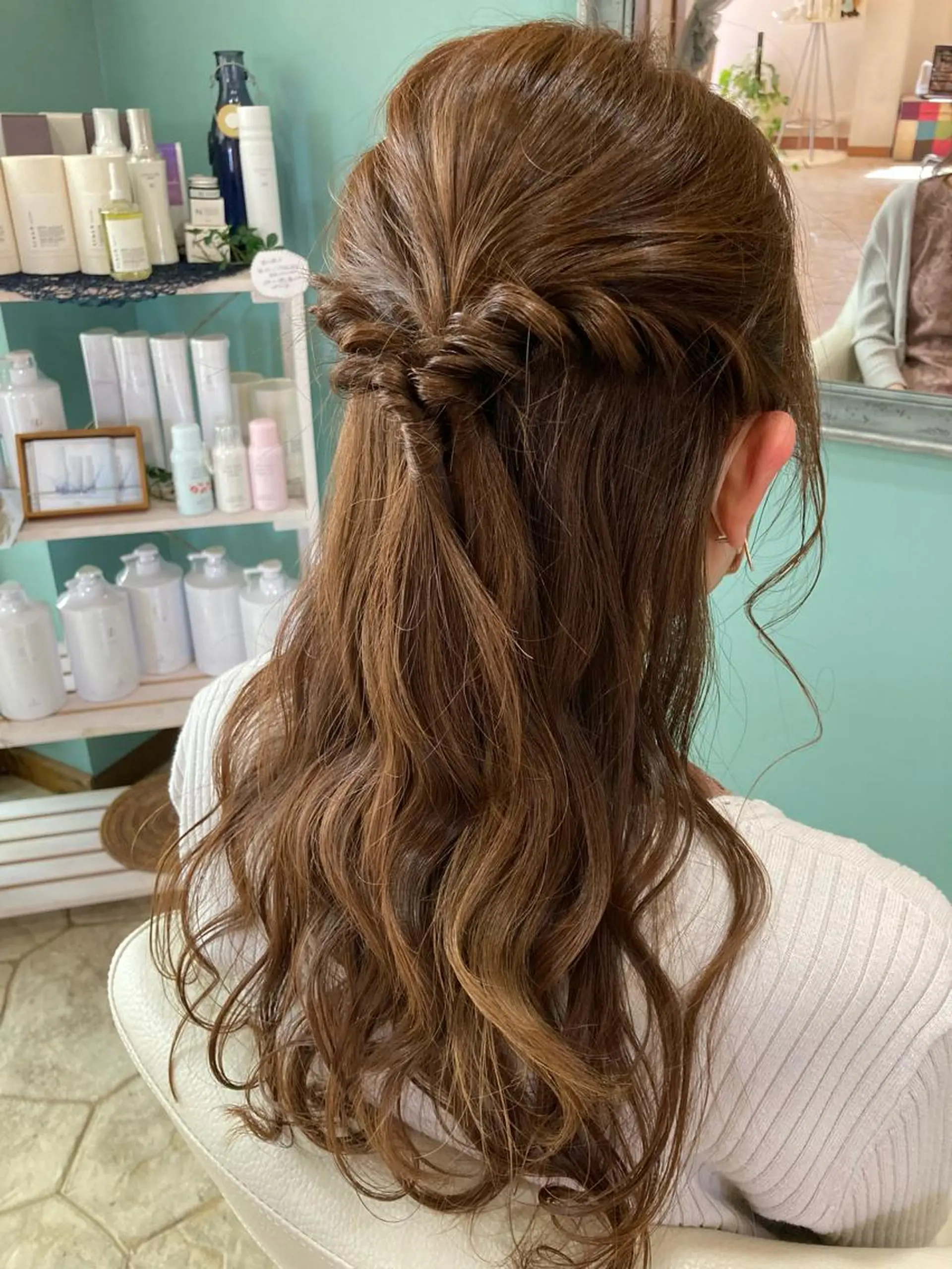 ロング ヘアアレンジ 簡単アレンジ 谷川 穂のヘアスタイル