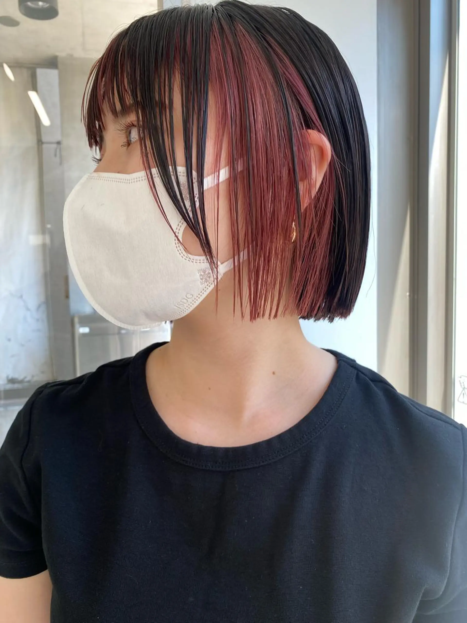 ショート カラー センターパート/ 暖色カラーayuのヘアスタイル