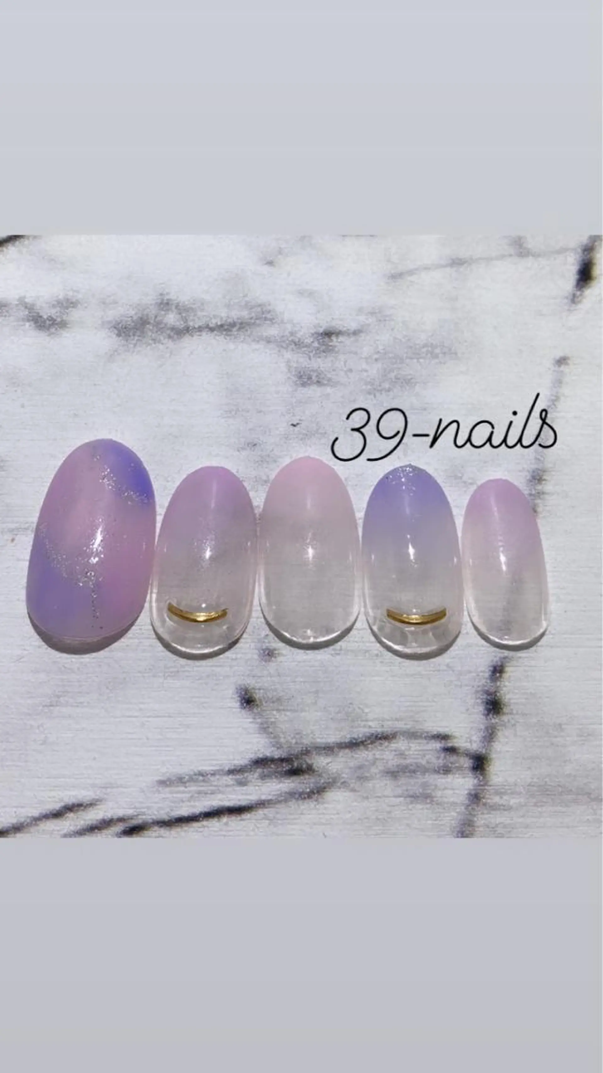 ネイル パステルネイル 春ネイル 39-nails EharaMikuのネイルデザイン