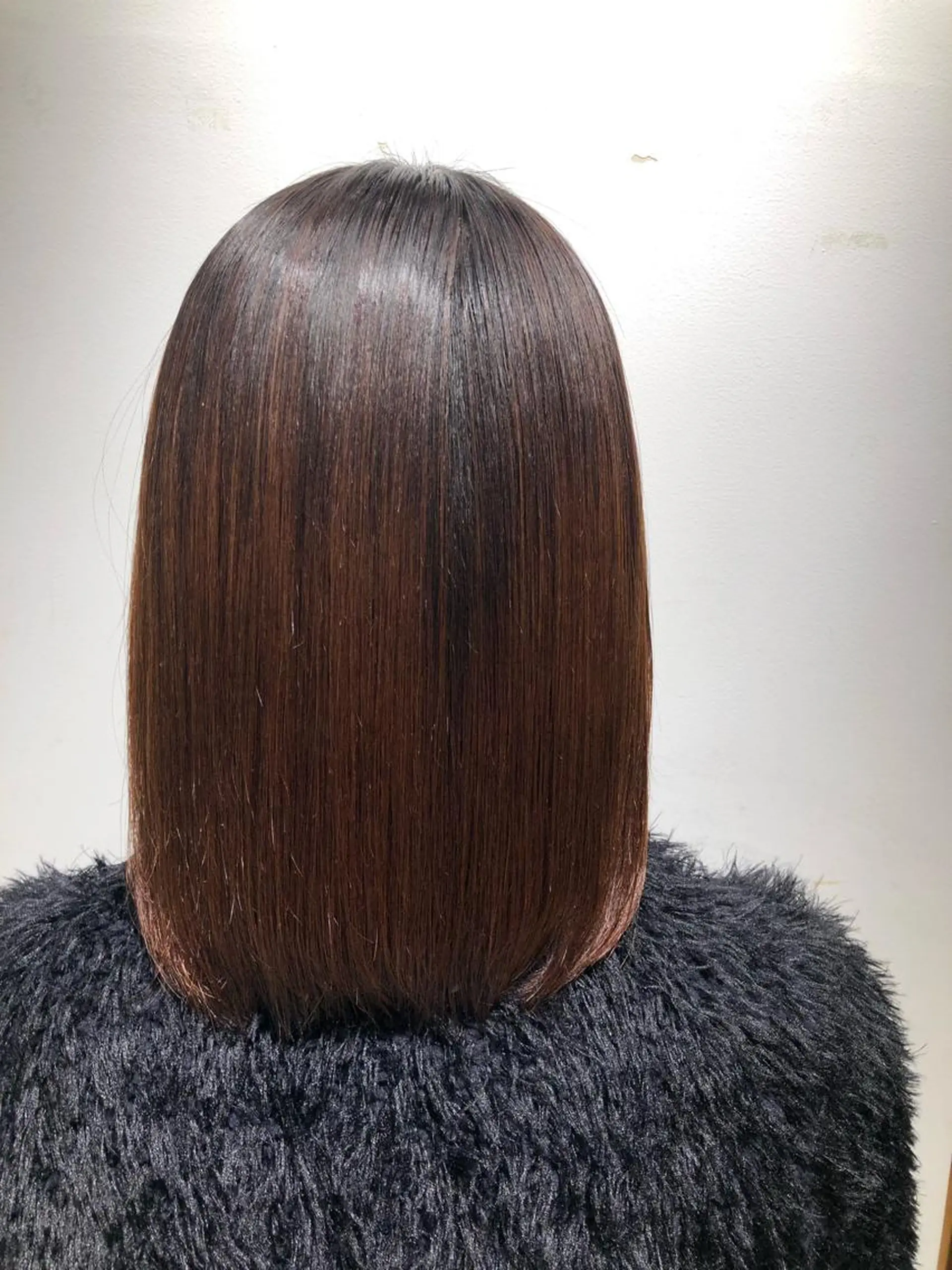 ミディアム 縮毛矯正 大野 仁のヘアスタイル