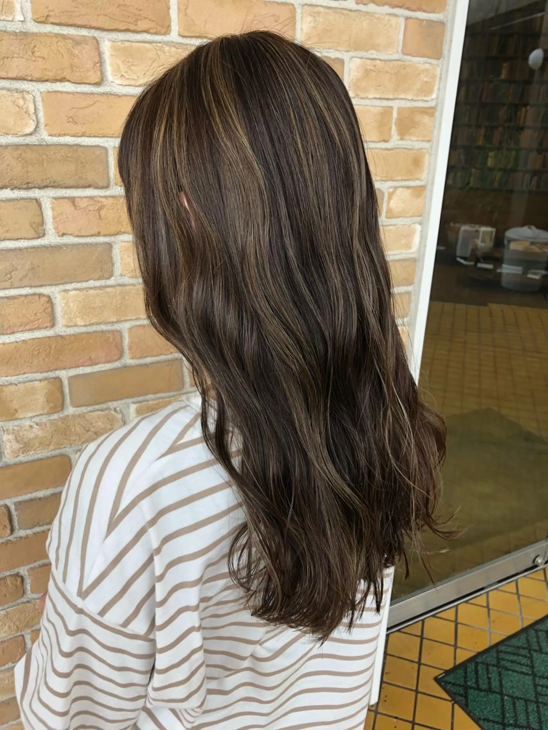 ミディアム カラー パーマ ヘアアレンジ ❣️倉敷❣️美髪 カラー能登一成のヘアスタイル