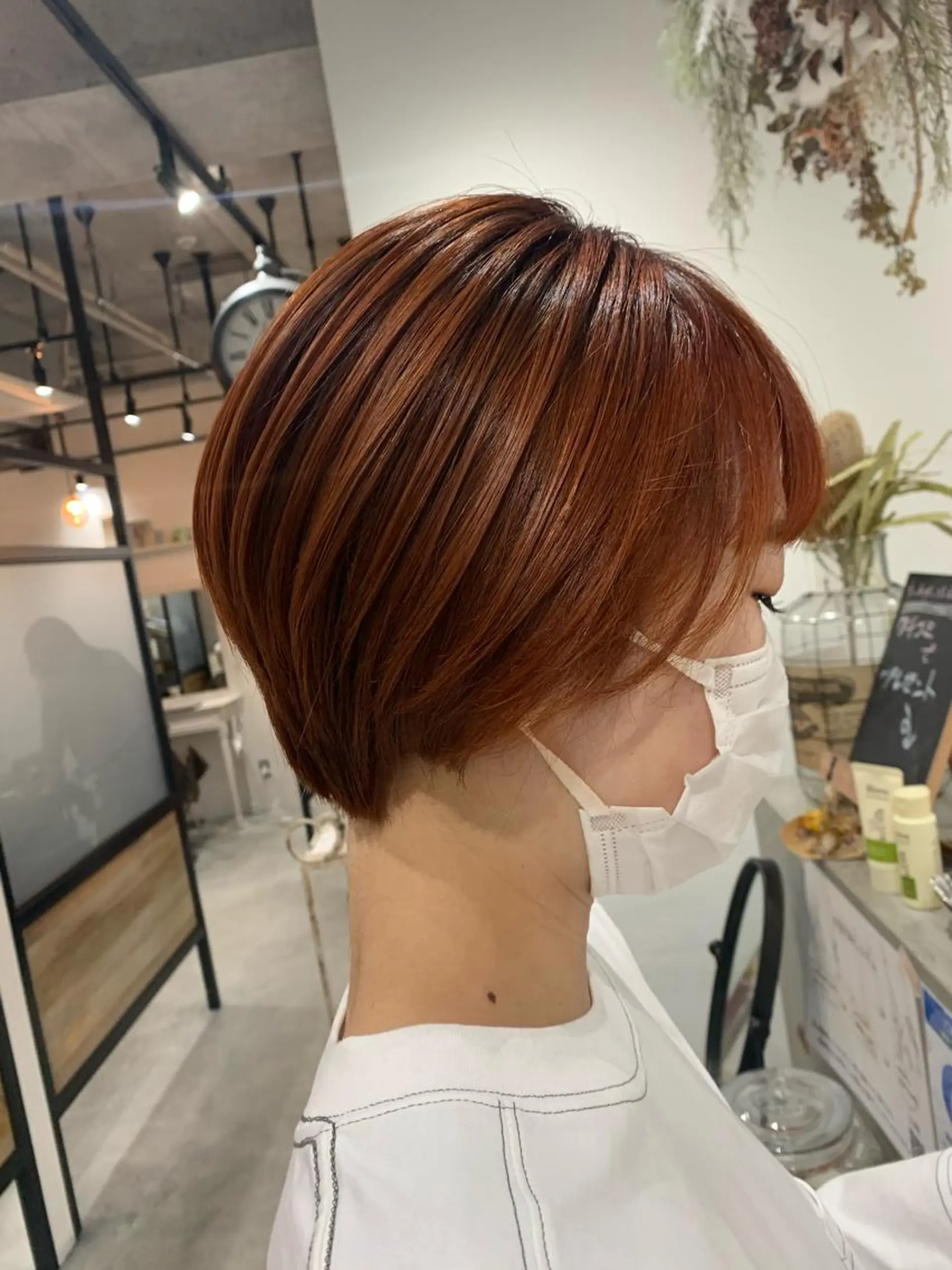 ショート カラー ヘアアレンジ カット ヘアカラー トリートメント kei/透明感カラー /ベージュ/インナーのヘアスタイル