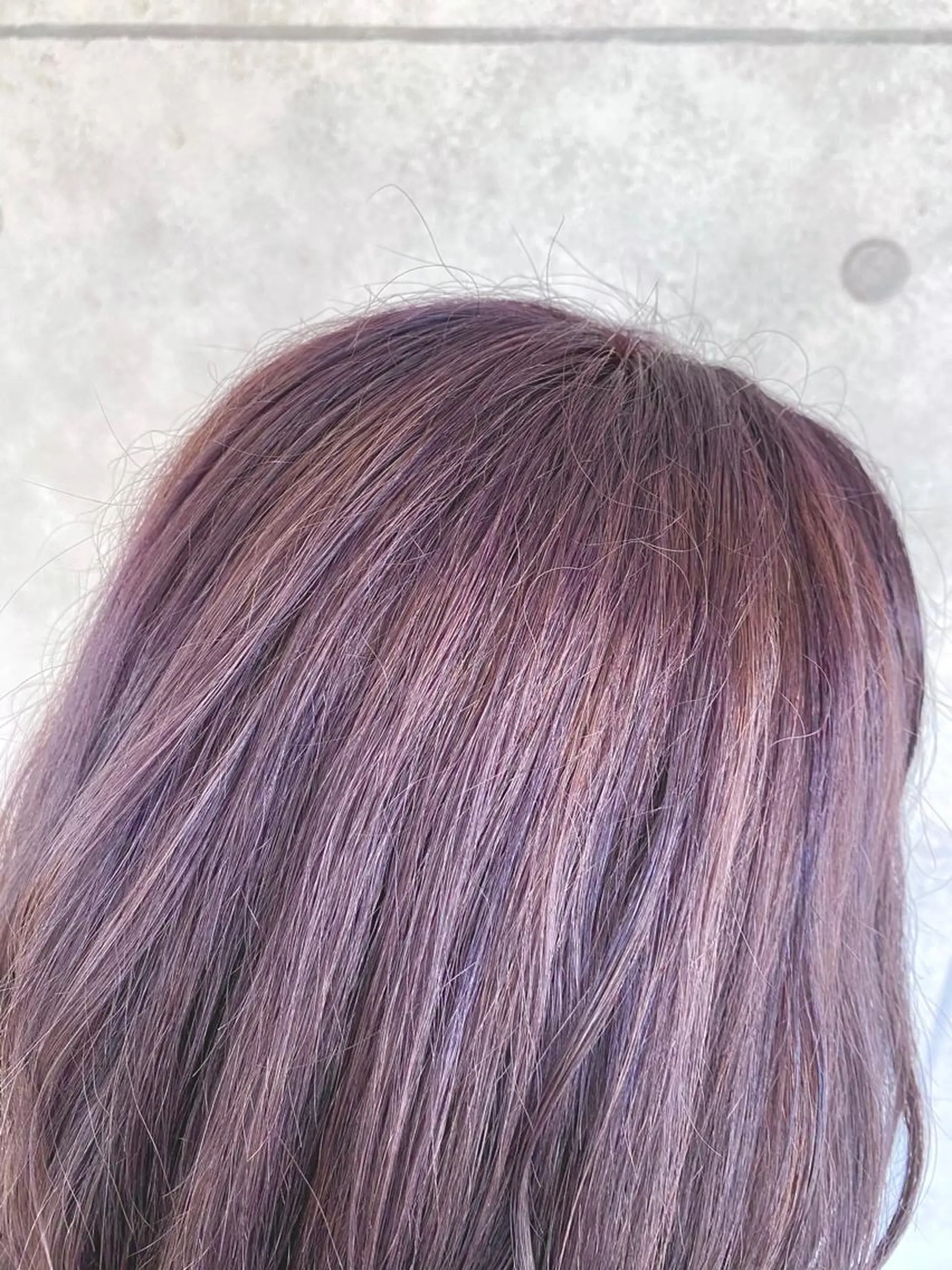 セミロング カラー ヘアカラー ベージュ指名No1 加賀詩織のヘアスタイル