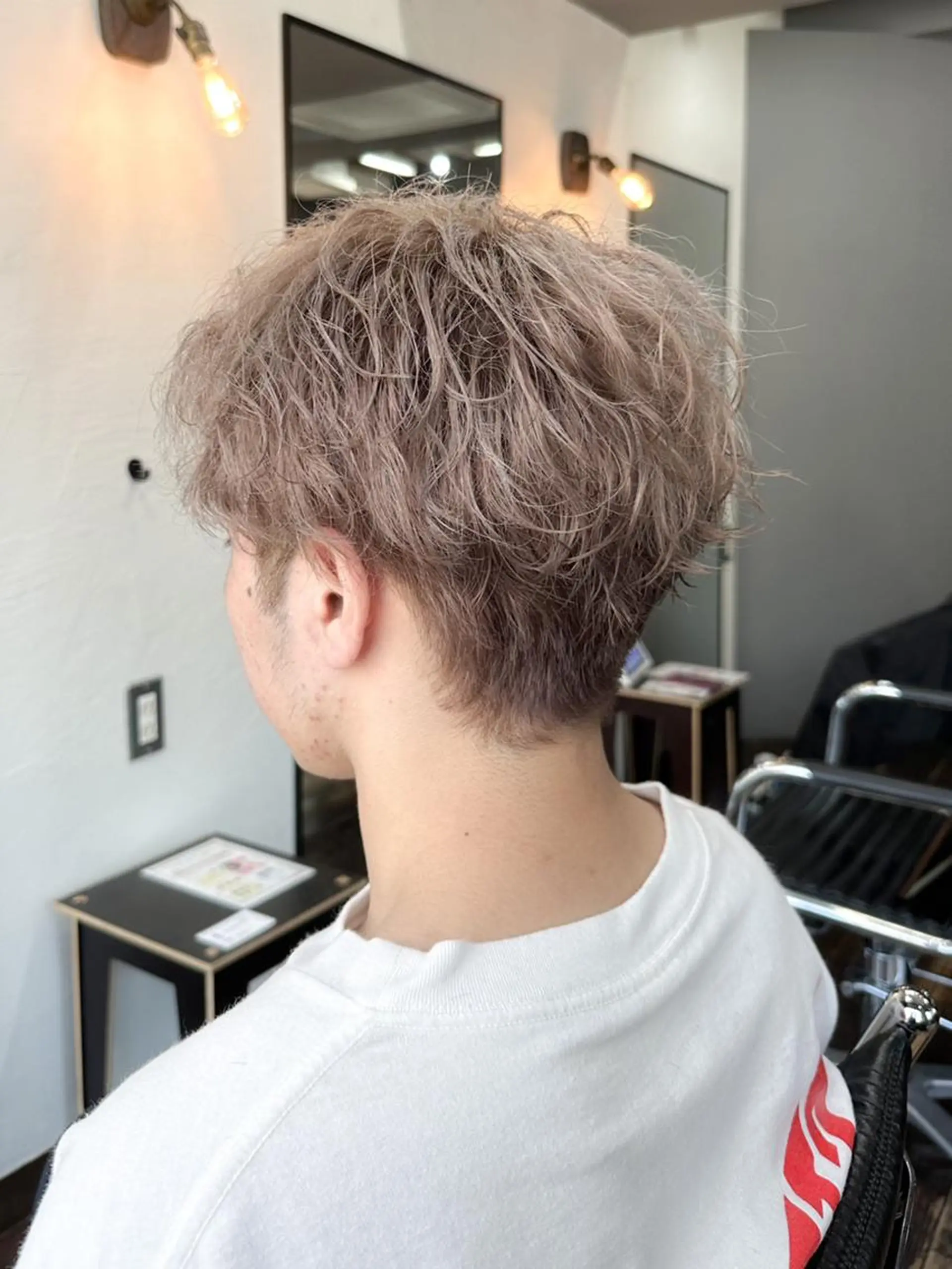 ショート カラー メンズ 早稲田/メンズパーマ /カラー/松井聖虎のヘアスタイル